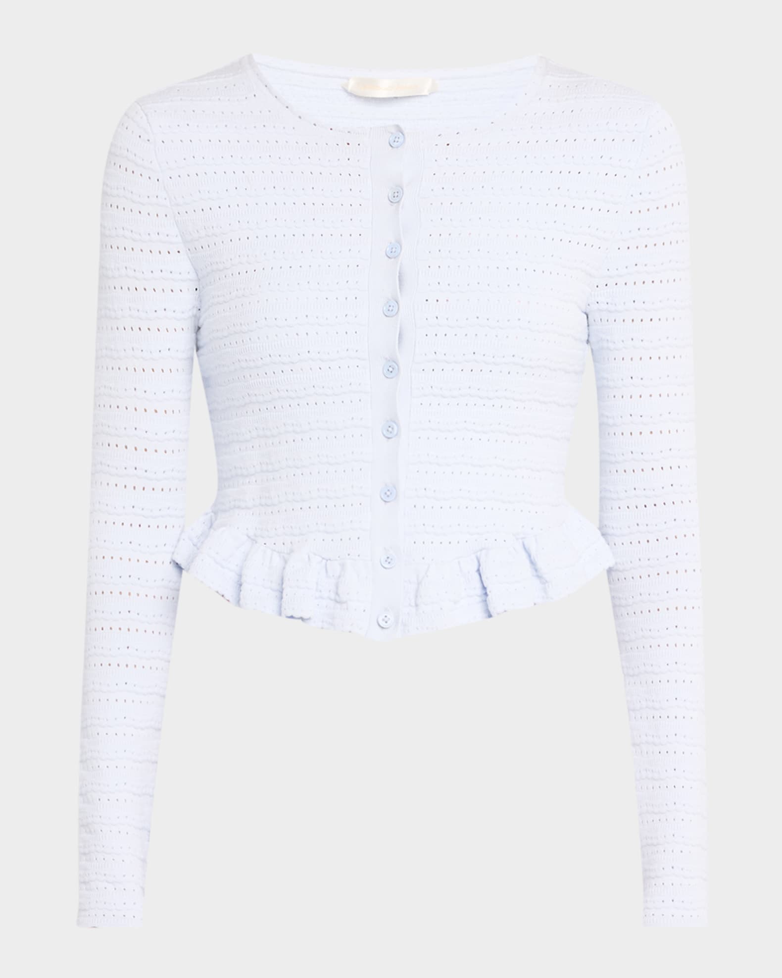 Rogan Ruffle-Hem Cardigan | Neiman Marcus