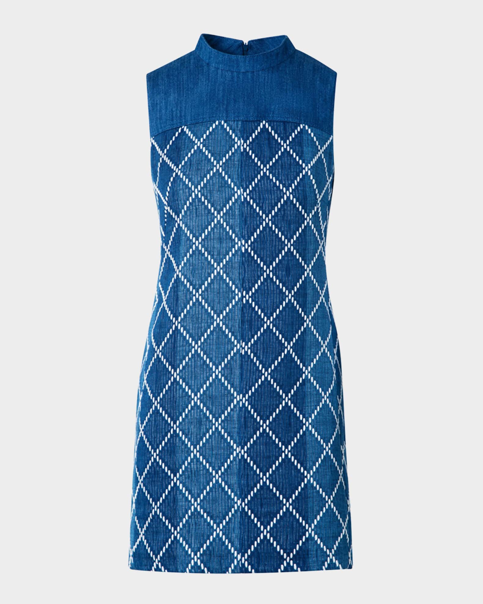 Sheath Dress with Diamond Jacquard 0