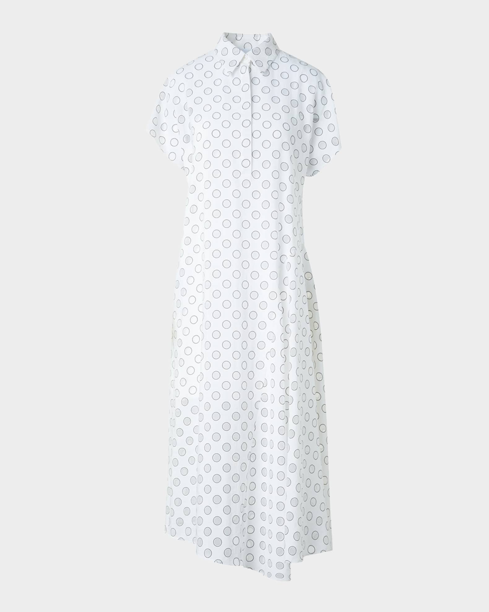 Polka Dot Polo Shirtdress  0