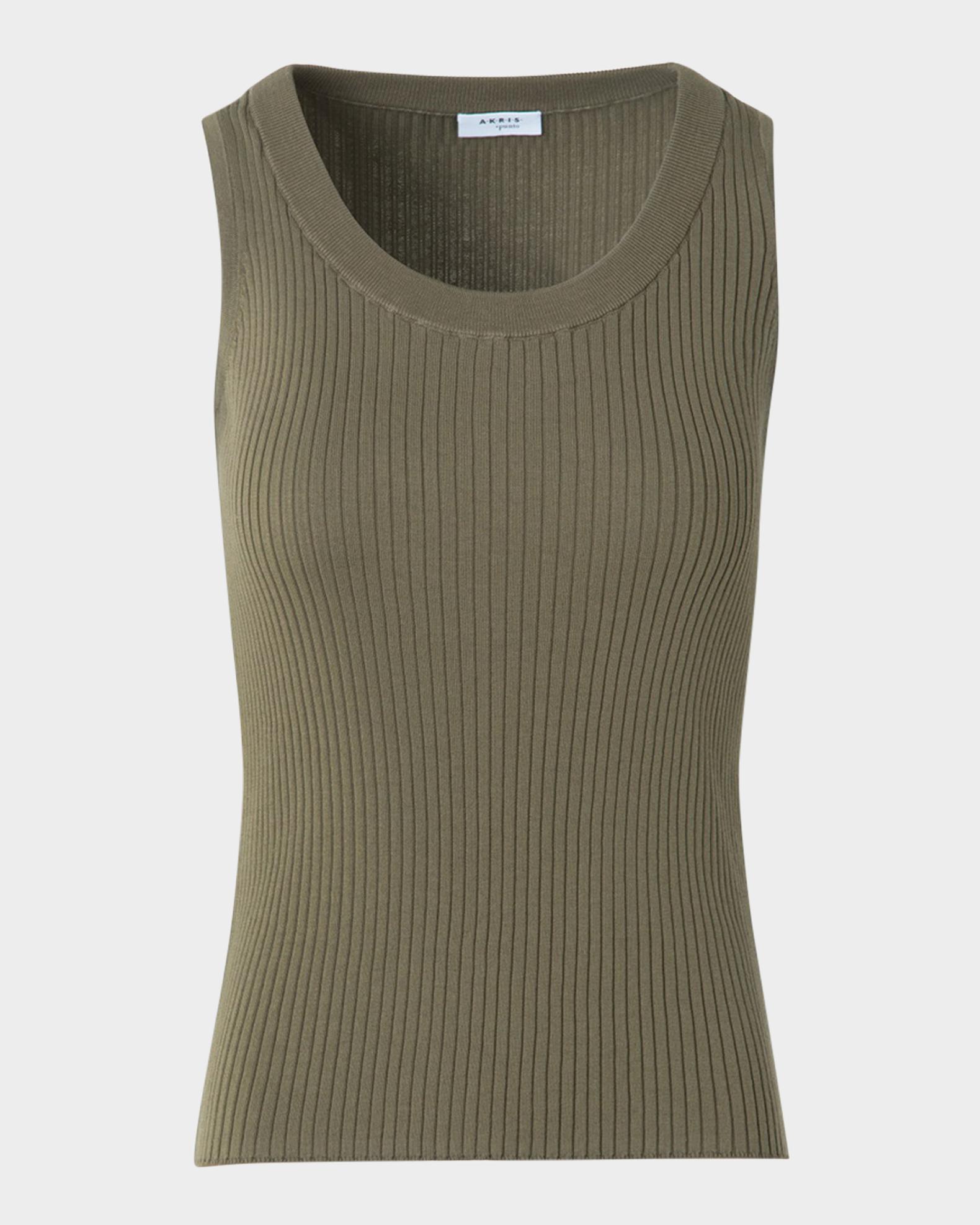 Akris punto Twisted Rib Knit Tank Top | Neiman Marcus