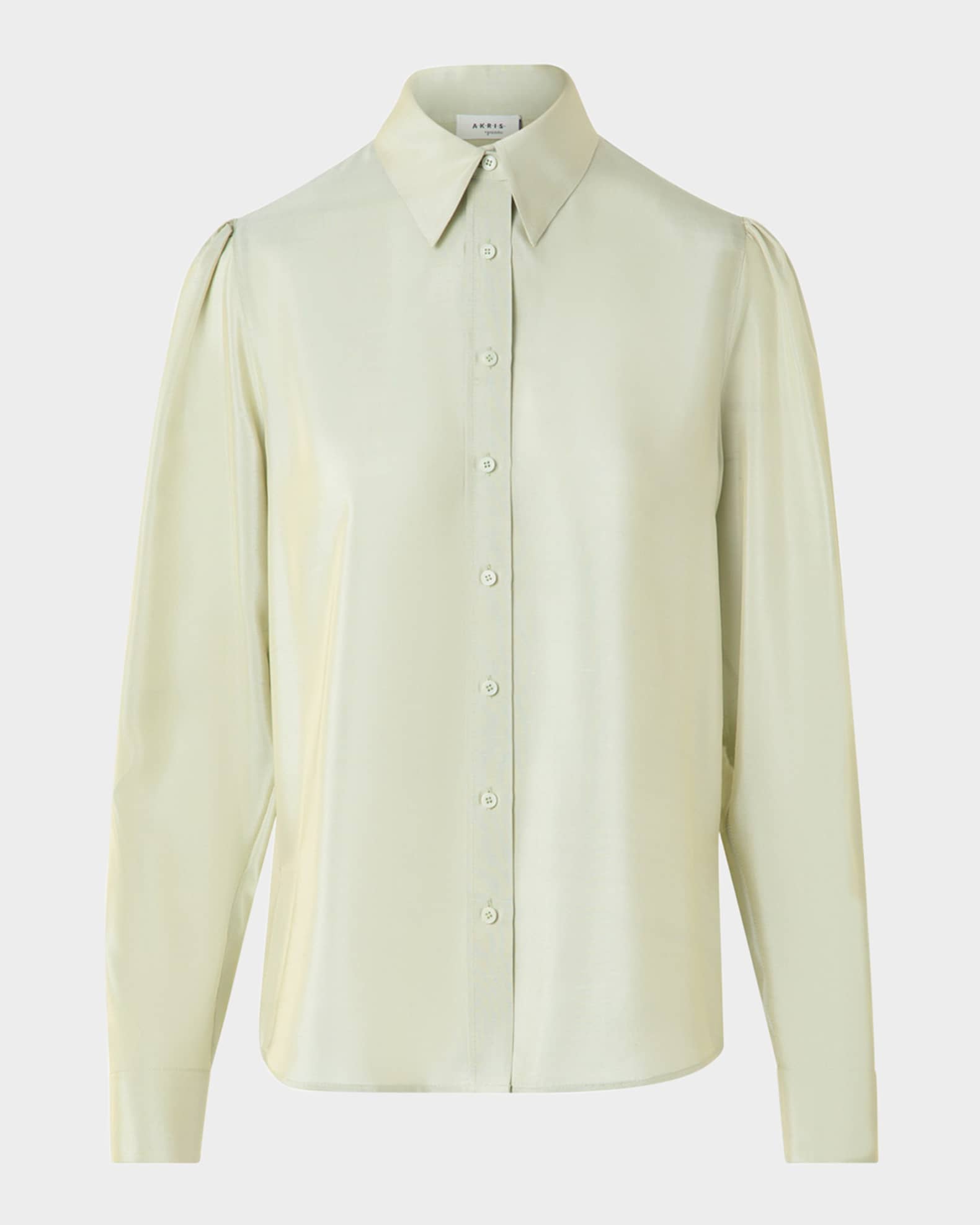 Silk-Blend Batiste Button-Down Shirt 0