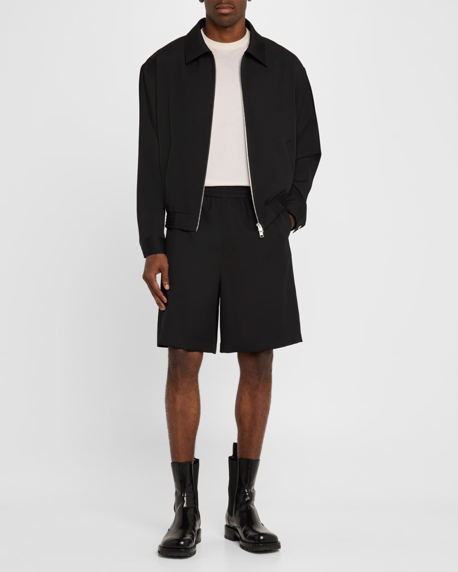 Men's Wool Relaxed Fit Pull-On Shorts 1