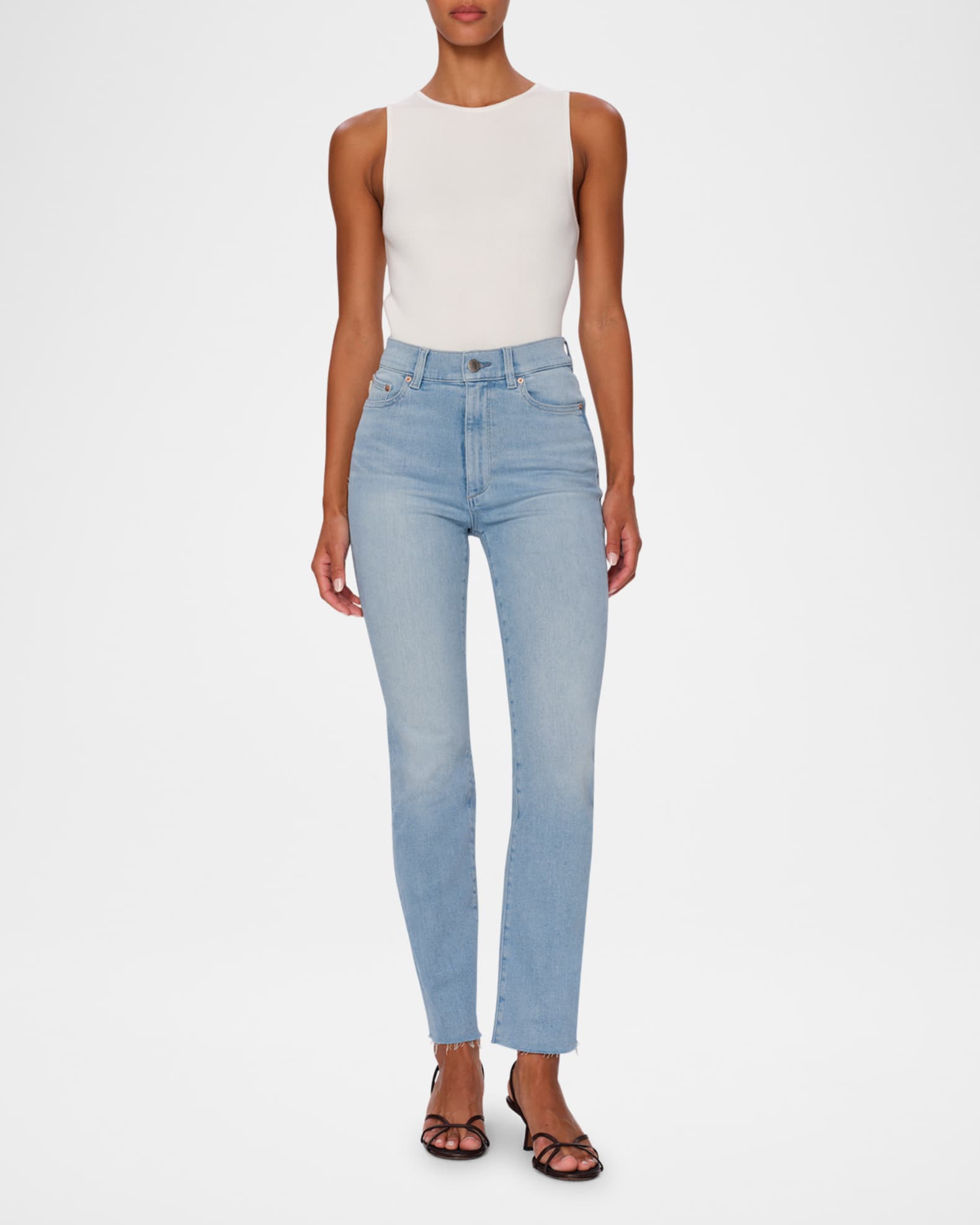 Halle Instasculpt Straight High-Rise Jeans 1