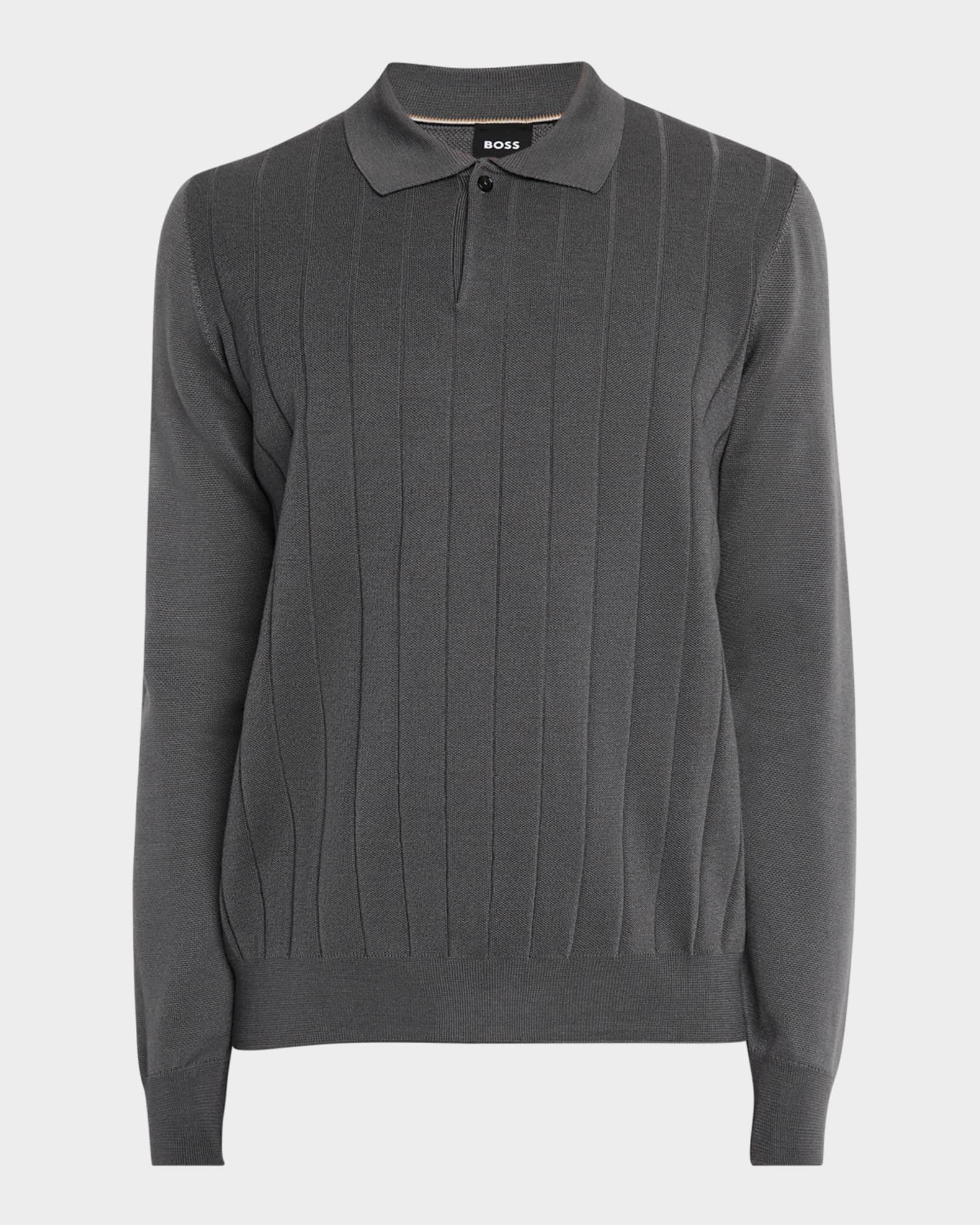 Men's Beduardo Wide Rib Polo Sweater