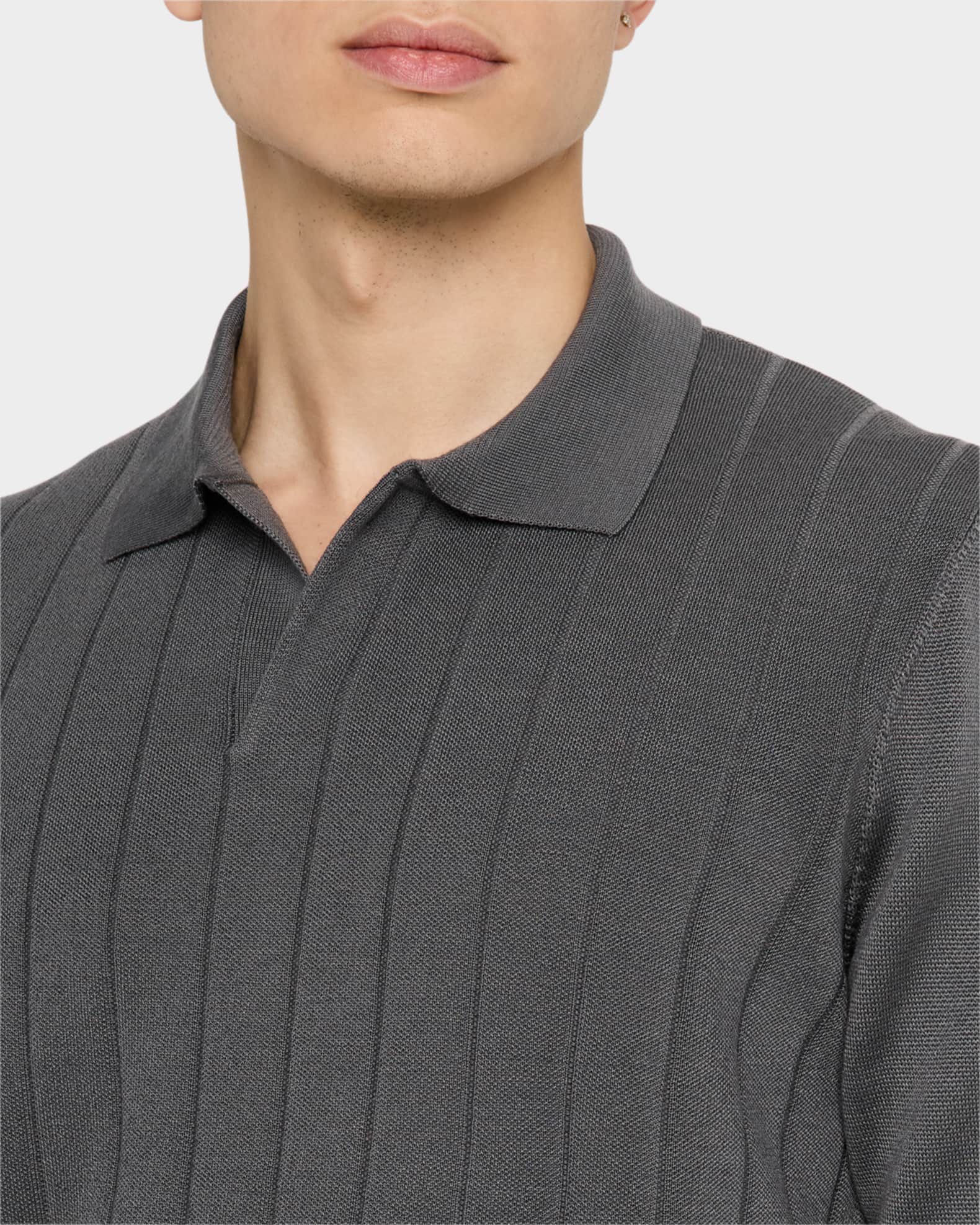 ★WIDE ANGLE★ TO Borderline Polo Sweater MBlack WMP25K31Z1 s-l1200.jpg