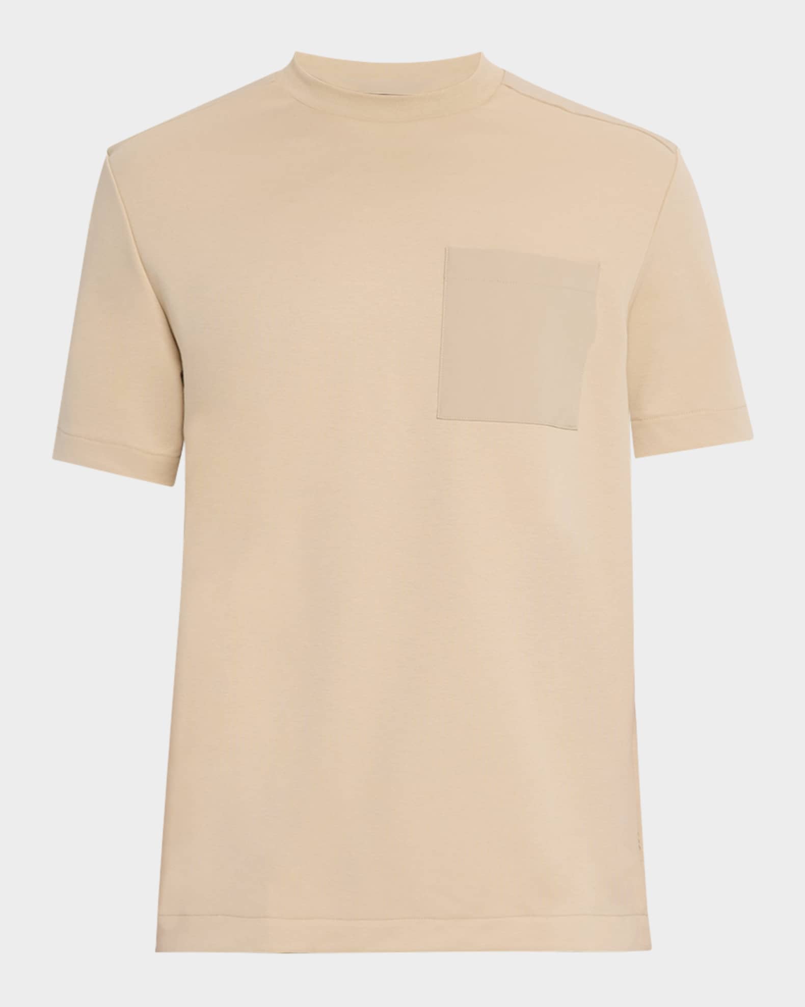 Men's Taut Oversized-Pocket  Crewneck T-Shirt 0