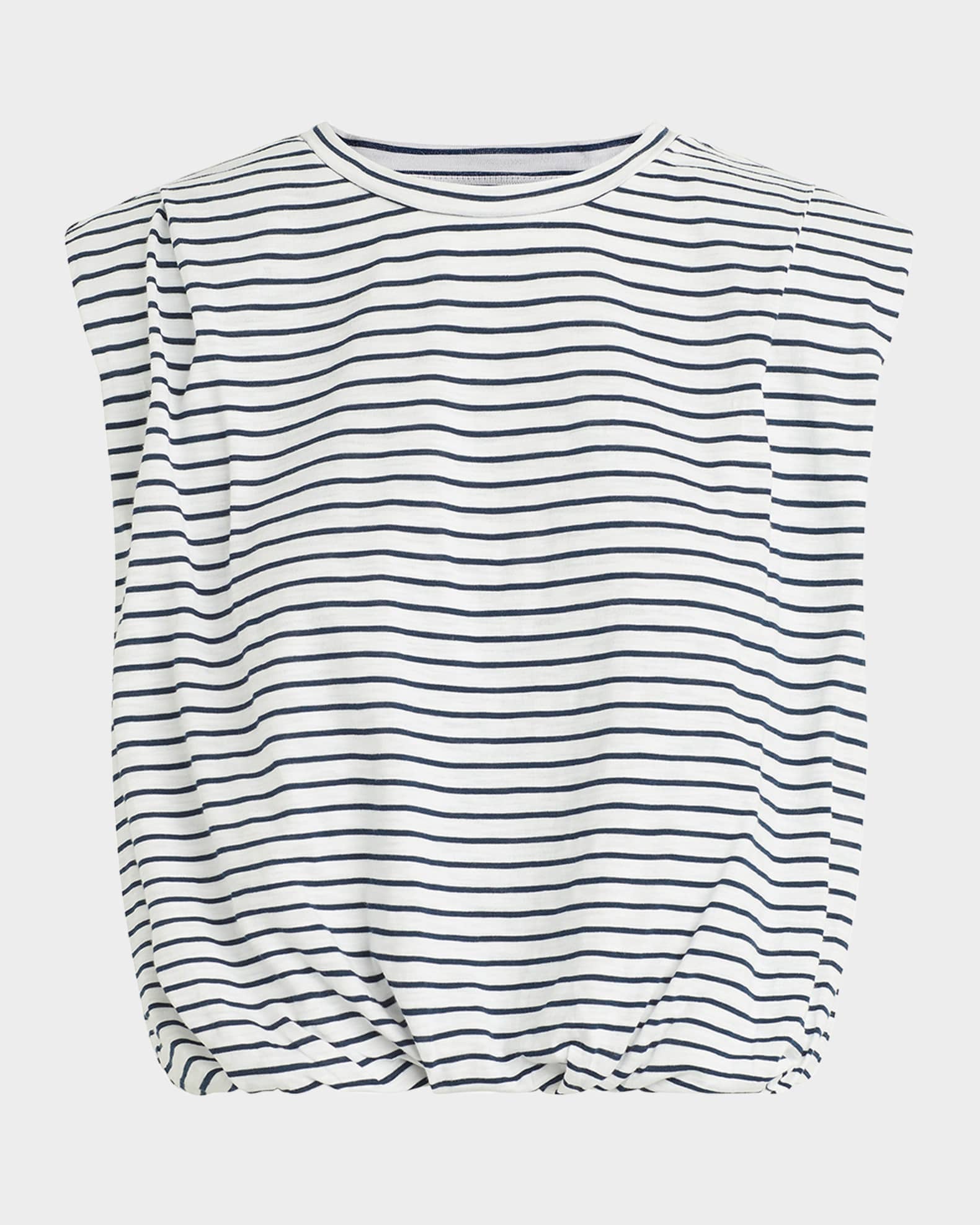 The Arden Sleeveless Stripe Tee 0
