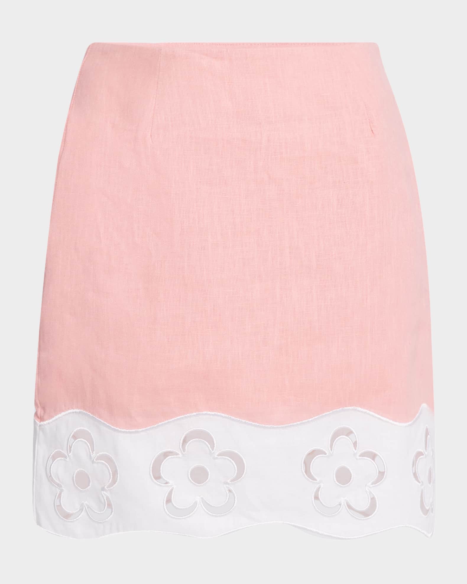 Margaux Linen Mini Skirt 0