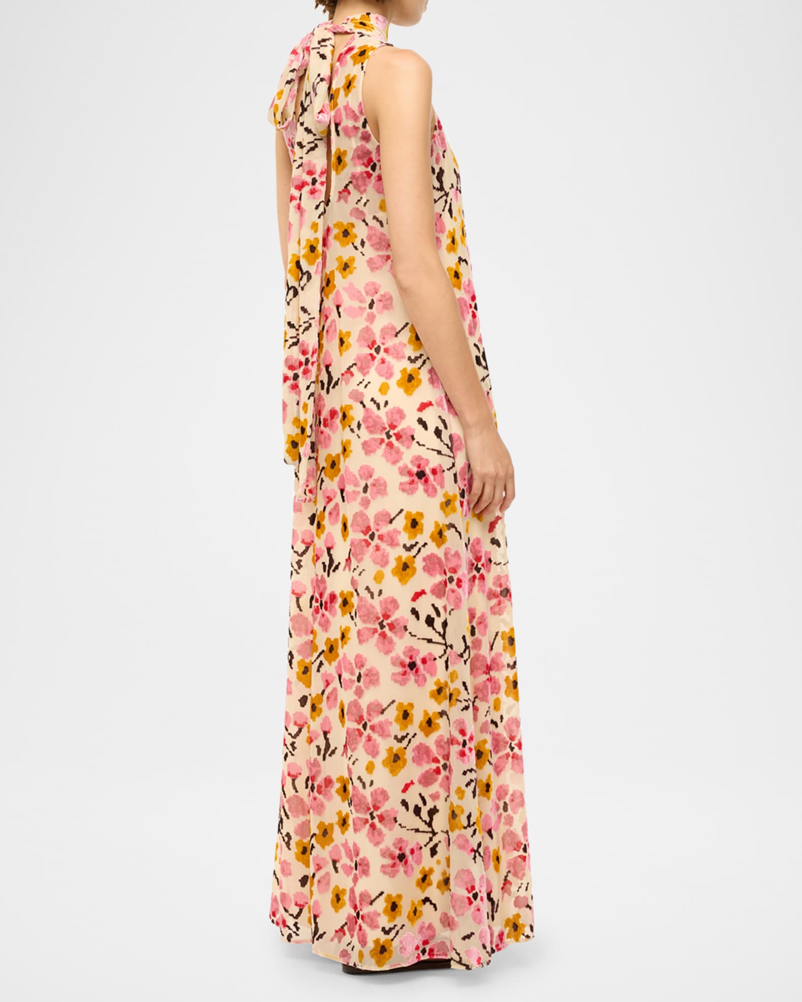 STAUD Blossom Floral Tapestry Albee Dress | Neiman Marcus