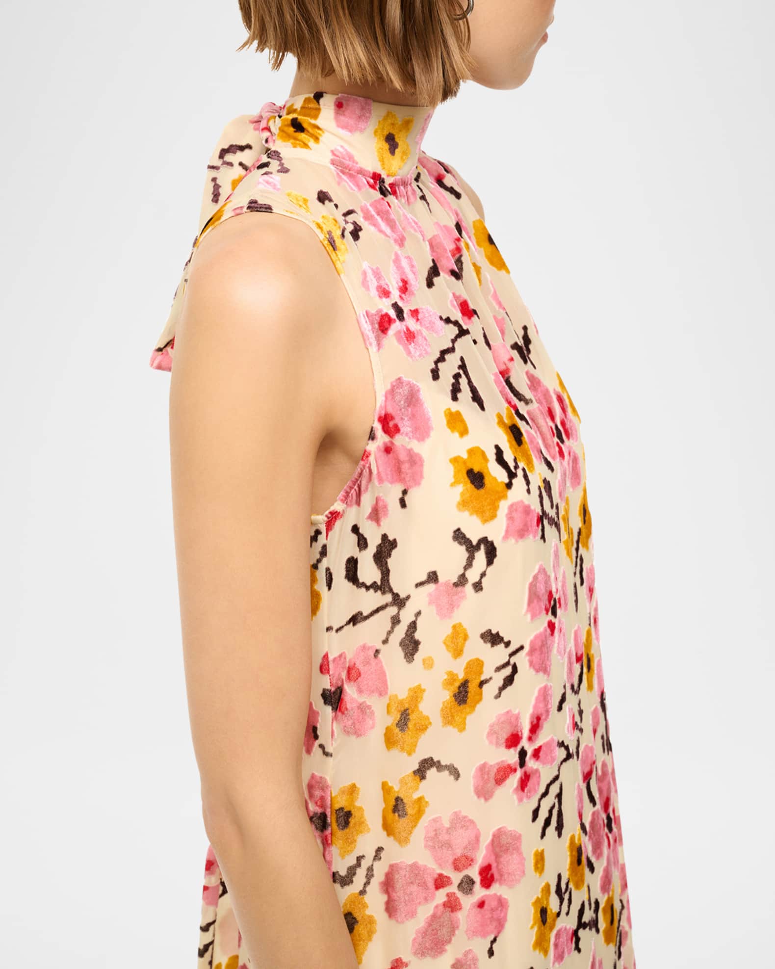 STAUD Blossom Floral Tapestry Albee Dress | Neiman Marcus