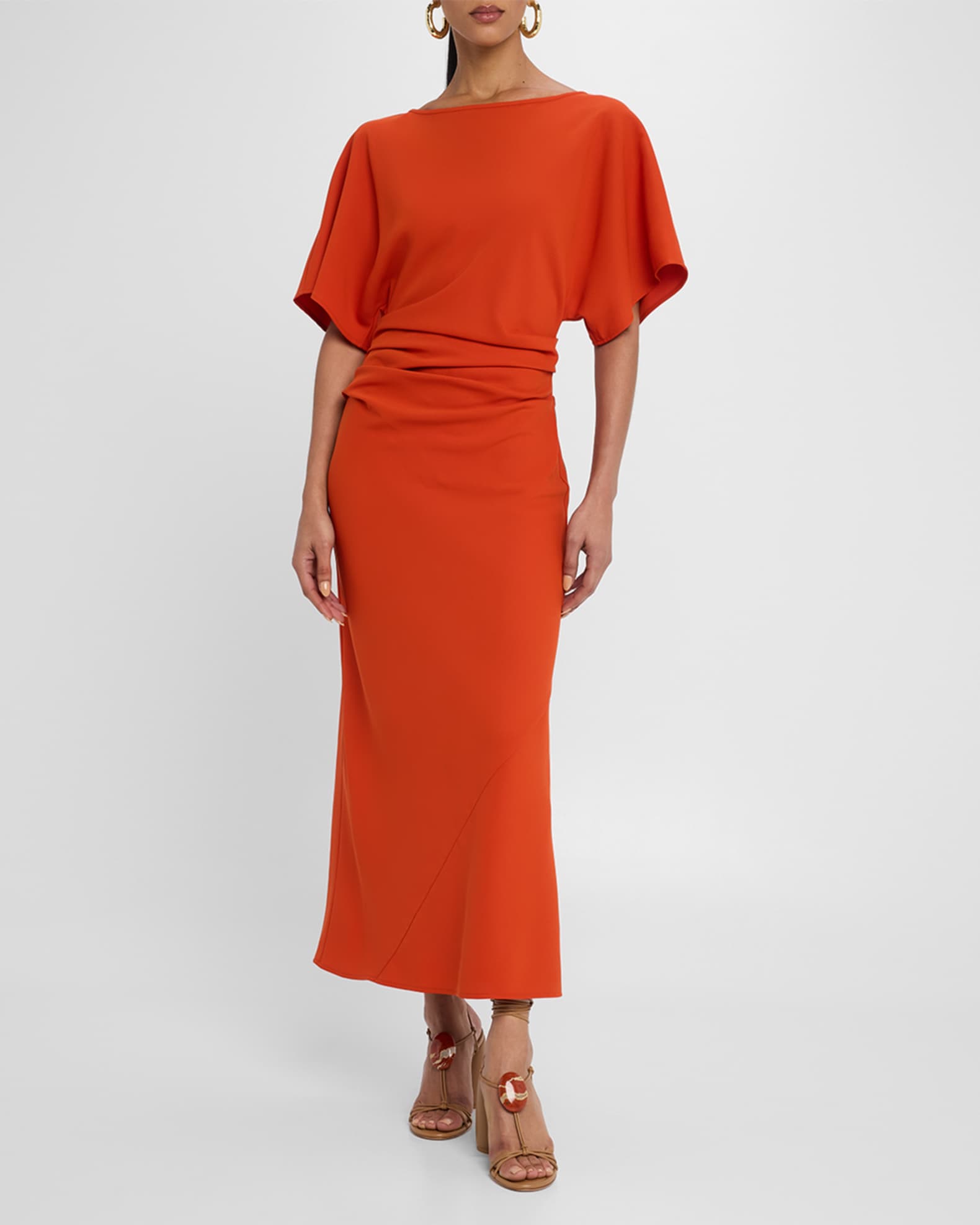 Amelie Ruched Midi Dress 1