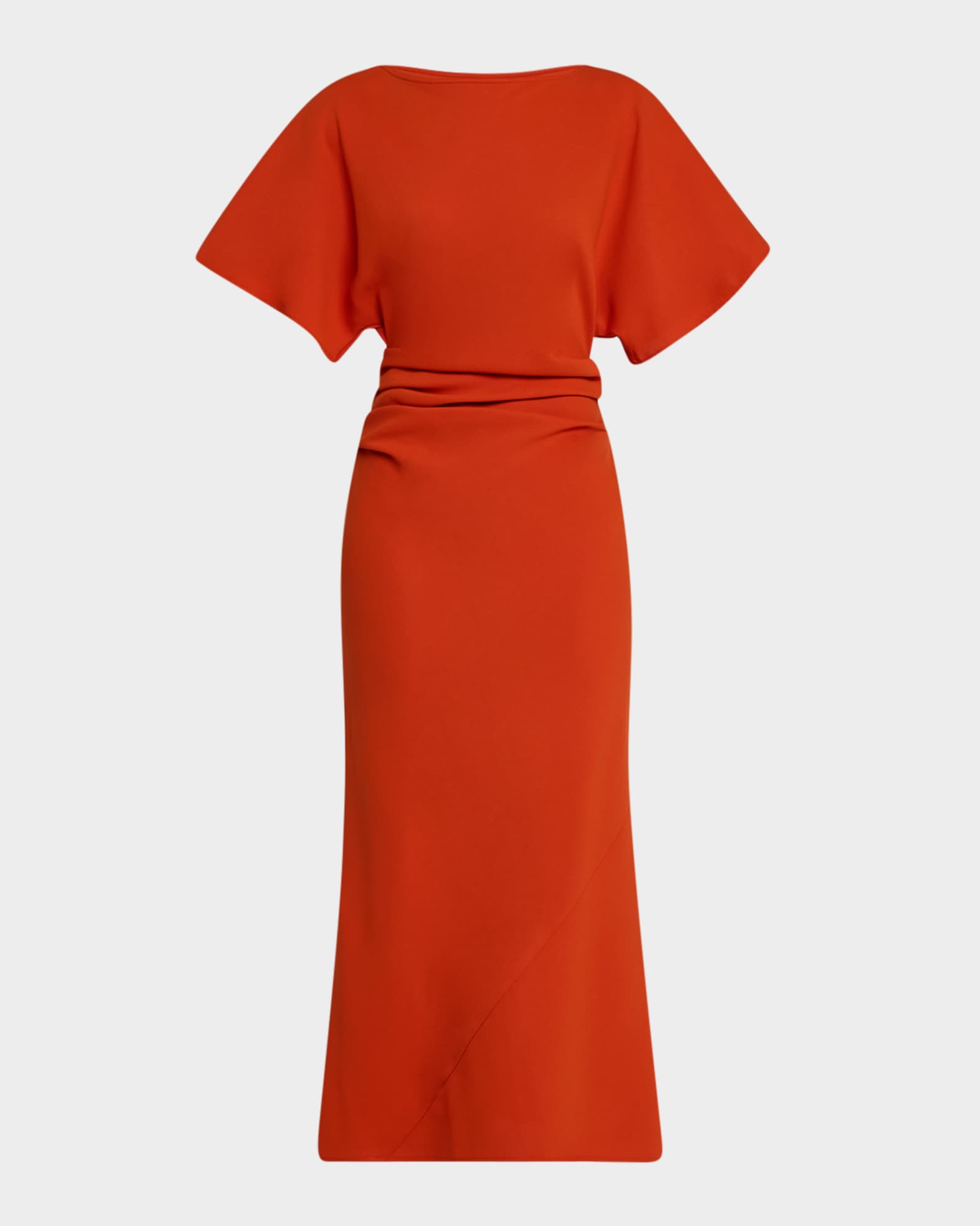 Amelie Ruched Midi Dress 0