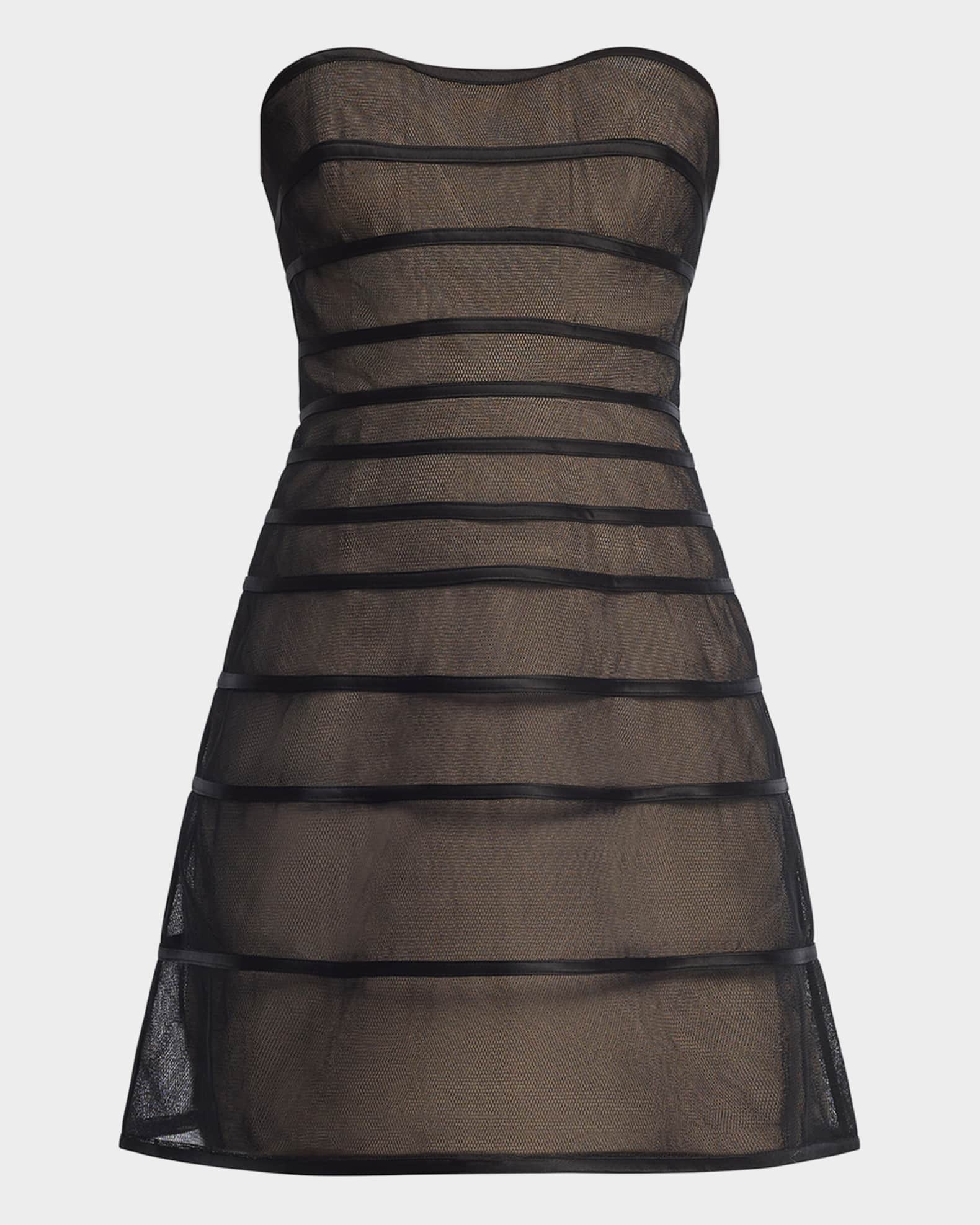 strapless black dress midi STRAPLESS MIDI BLACK DRESS | CULT MIA