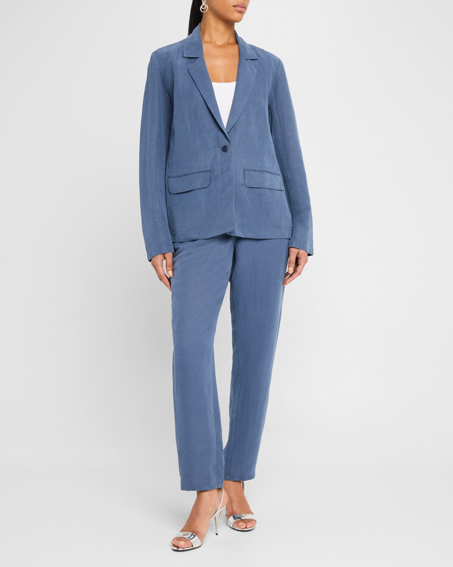 Straight-Leg Twill Pants 1