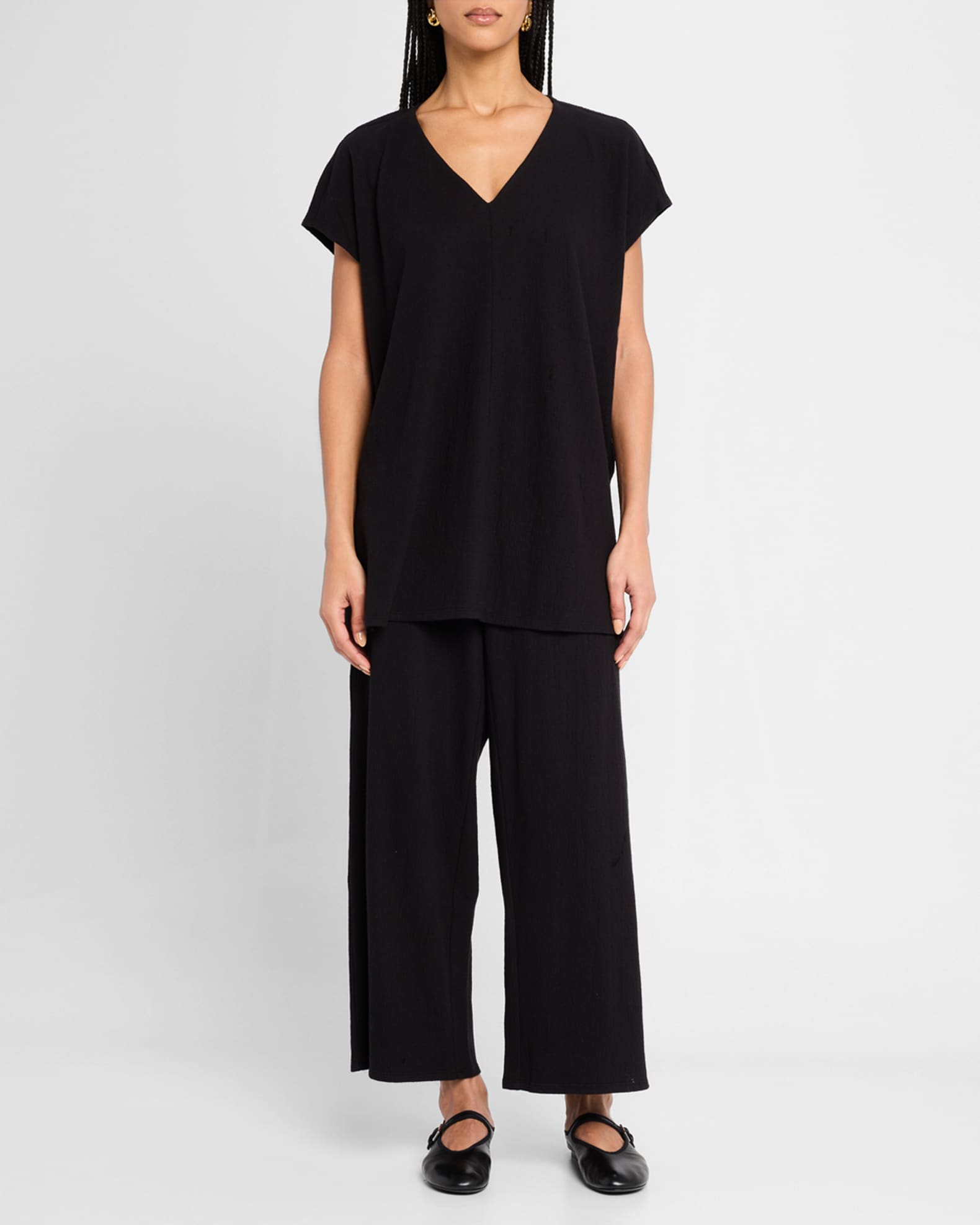 Crinkled Organic Cotton Jersey Tunic 1