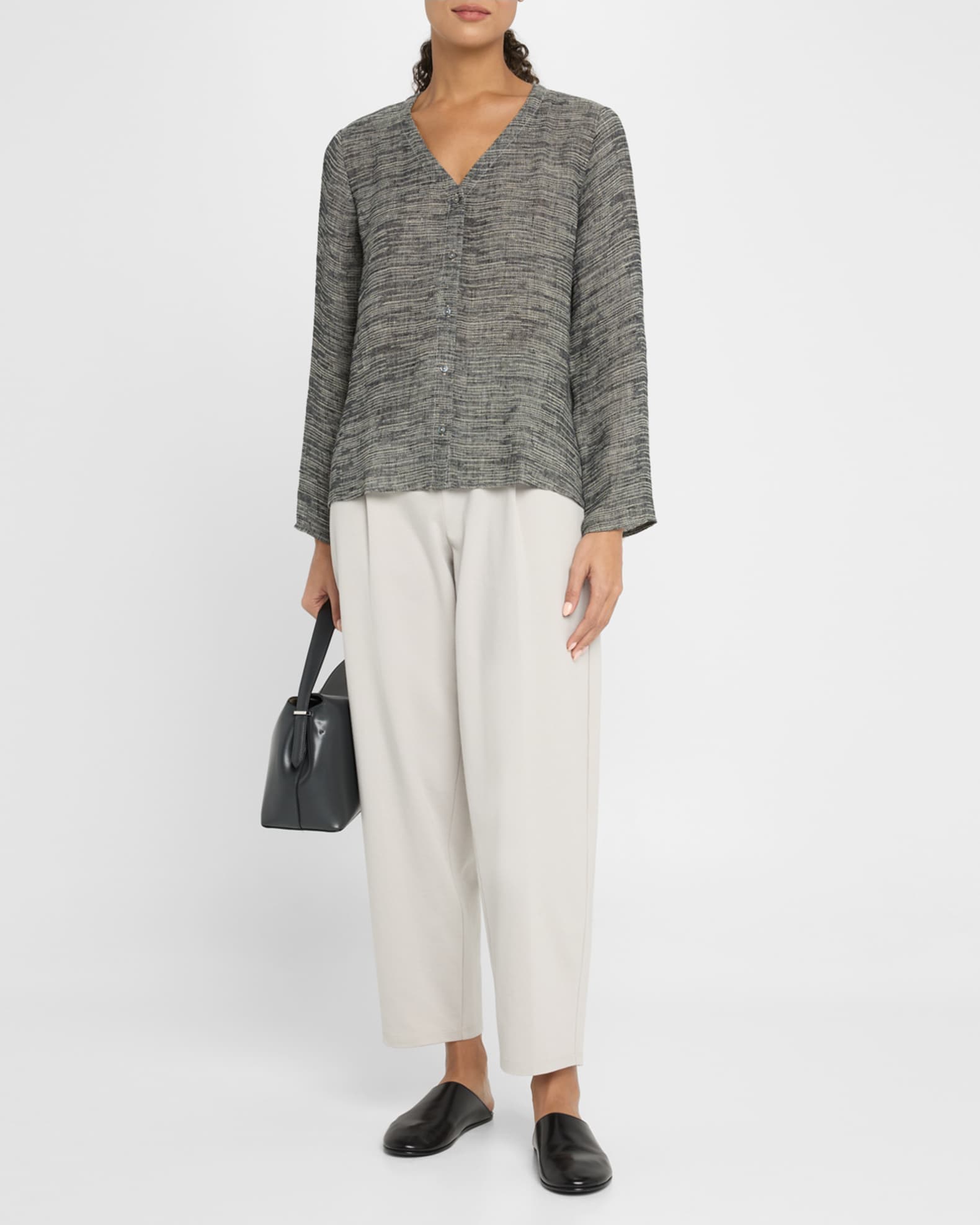 Gauzy Organic Linen-Blend Shirt 1