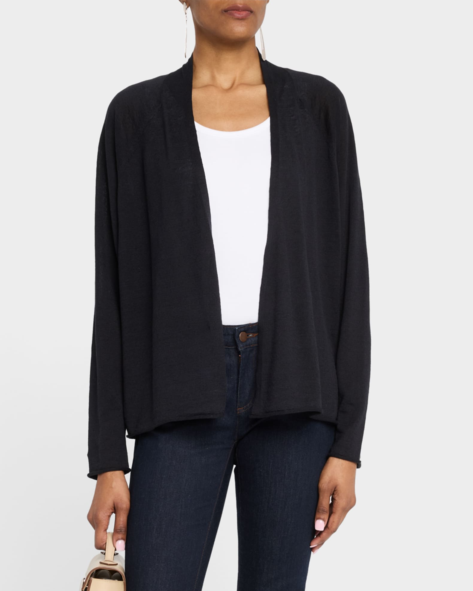 Eileen Fisher Open Raglan-Sleeve Cardigan | Neiman Marcus