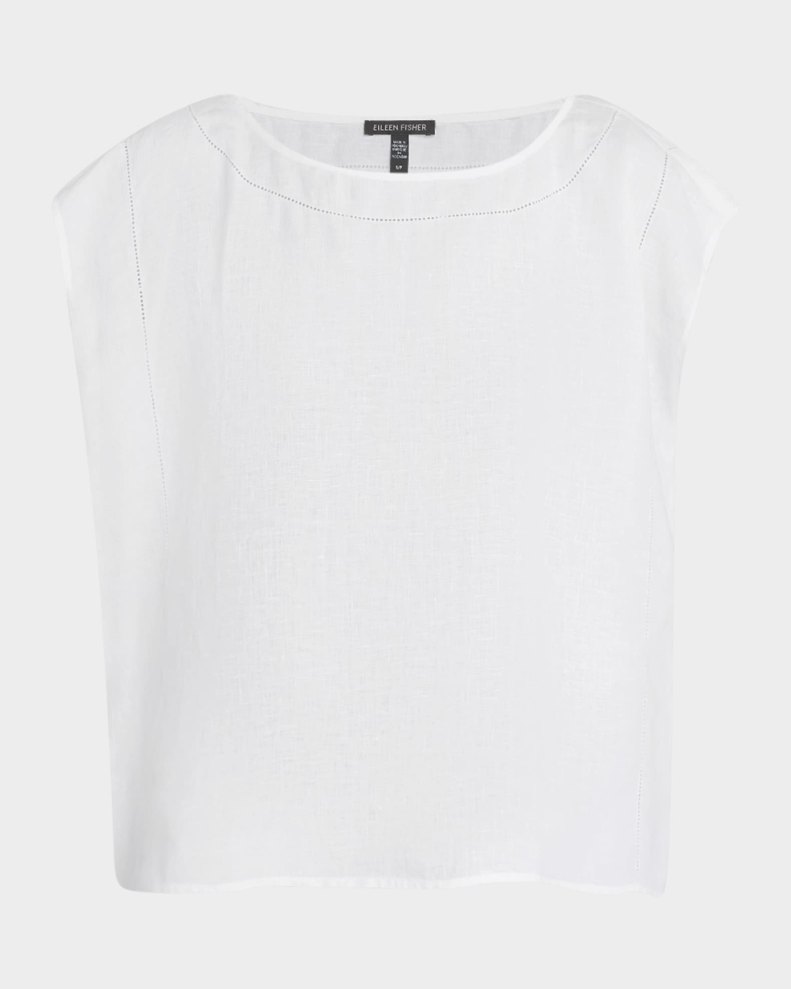 Open-Stitch Organic Linen Top
