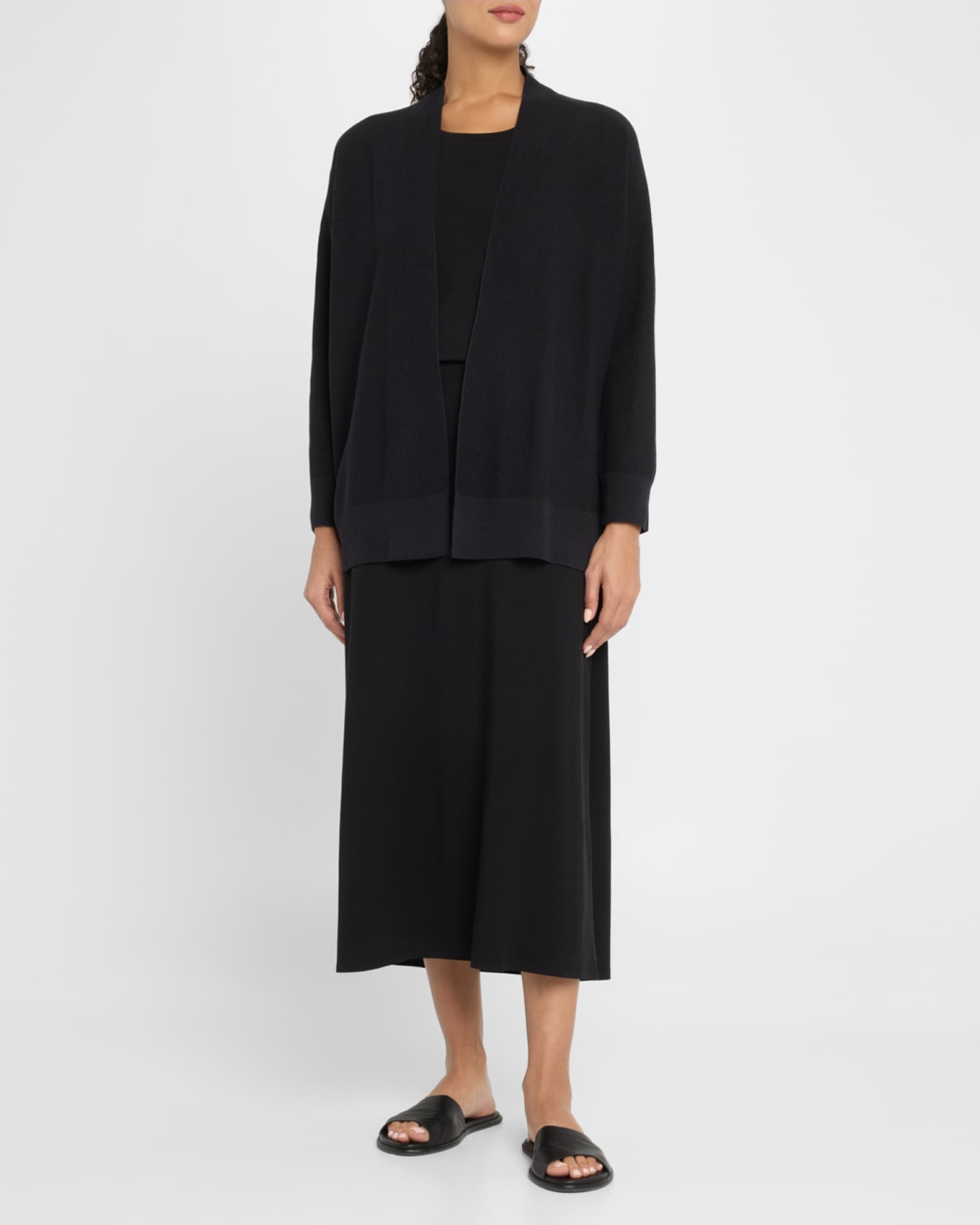 Open Organic Linen-Cotton Cardigan 1