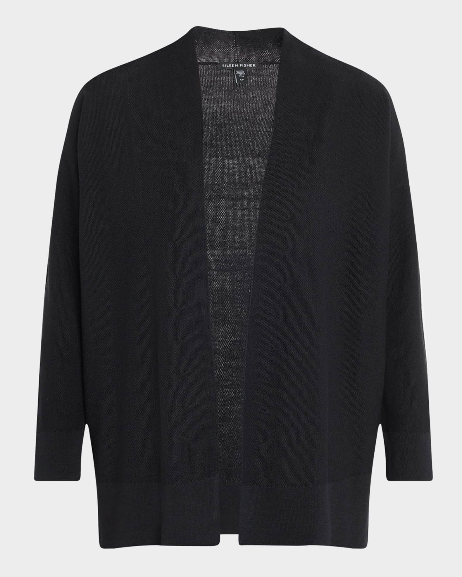 Open Organic Linen-Cotton Cardigan 0