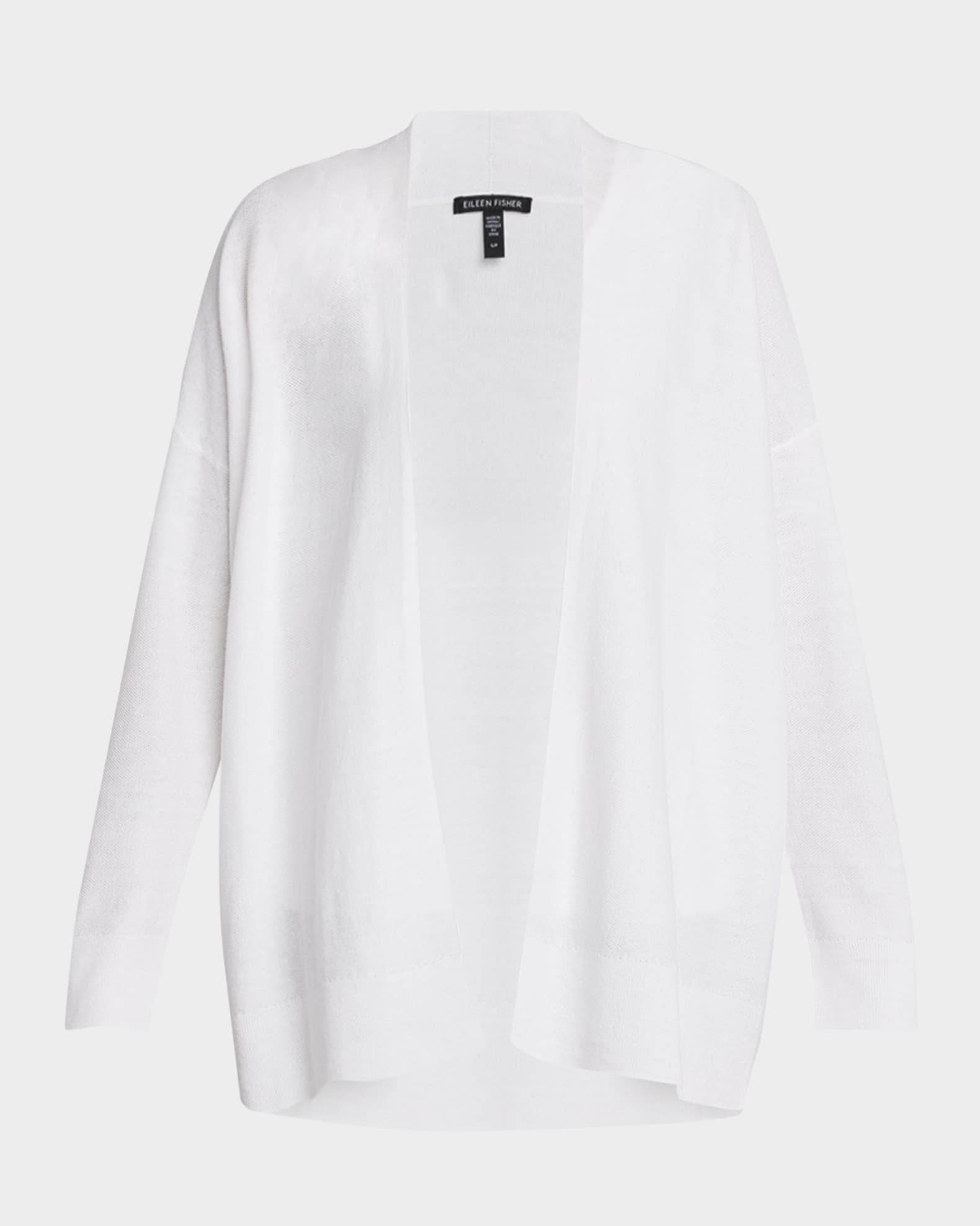 Open Organic Linen-Cotton Cardigan 0