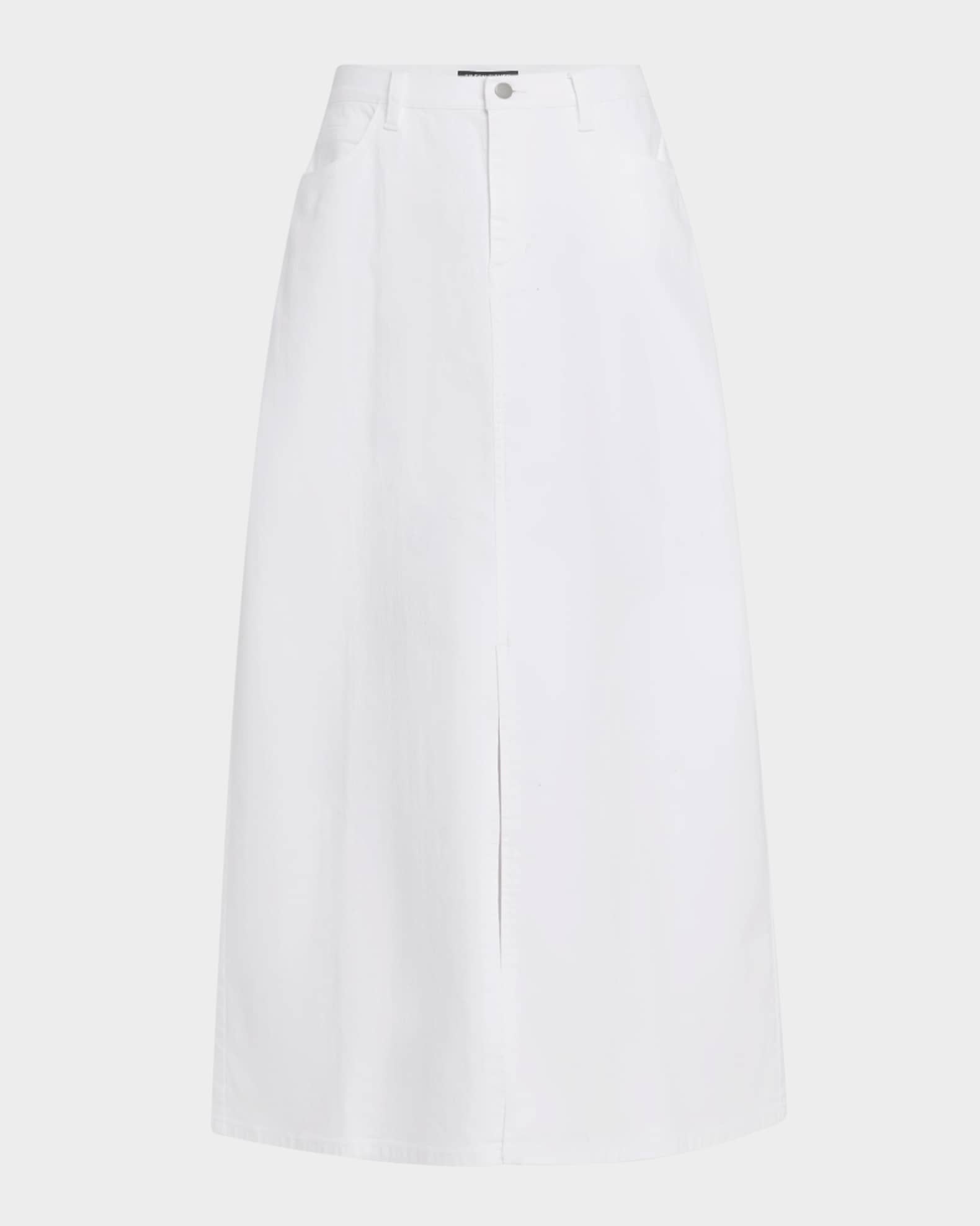 Organic Cotton Denim Midi Skirt