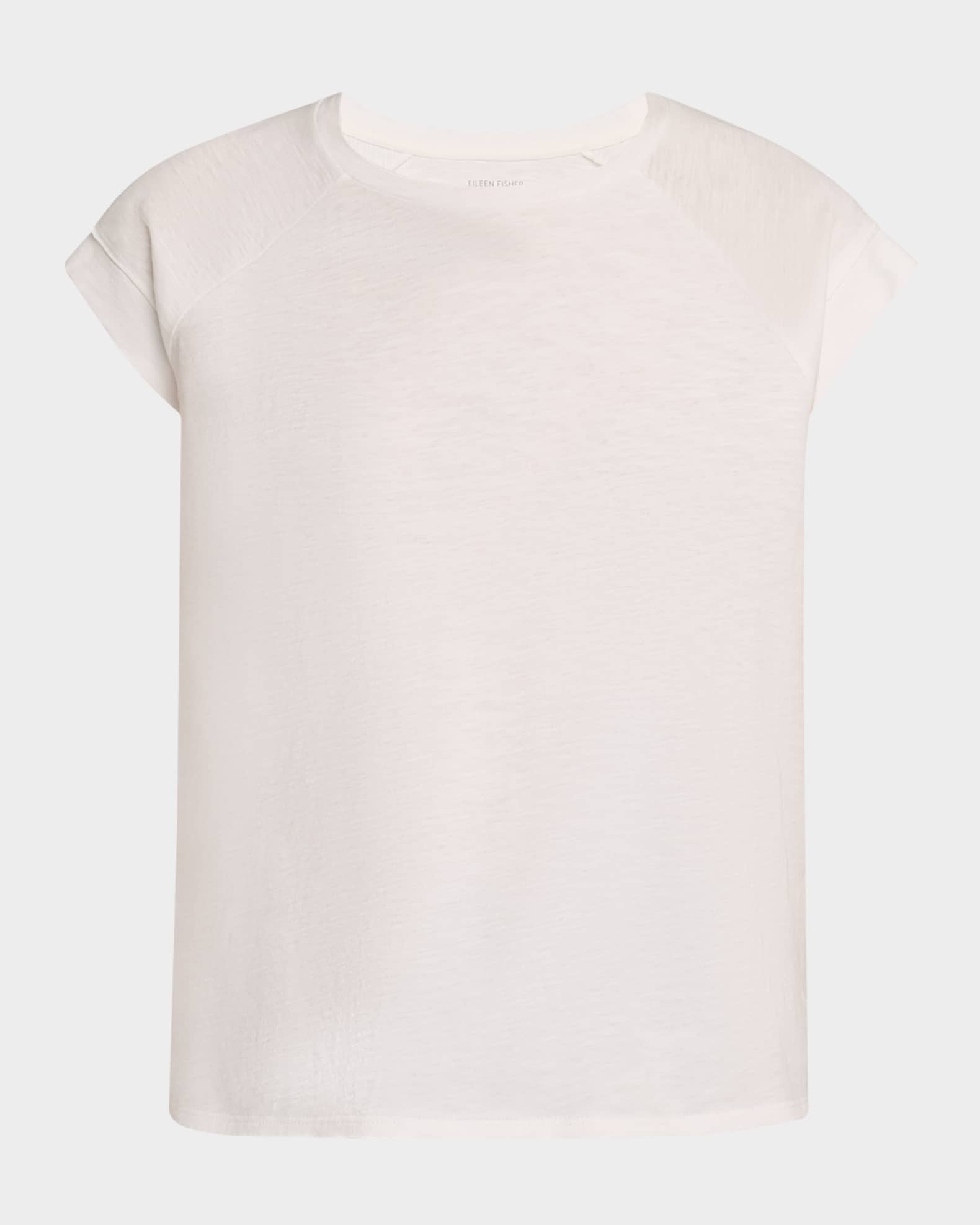 Raglan-Sleeve Organic Cotton Jersey Top 0