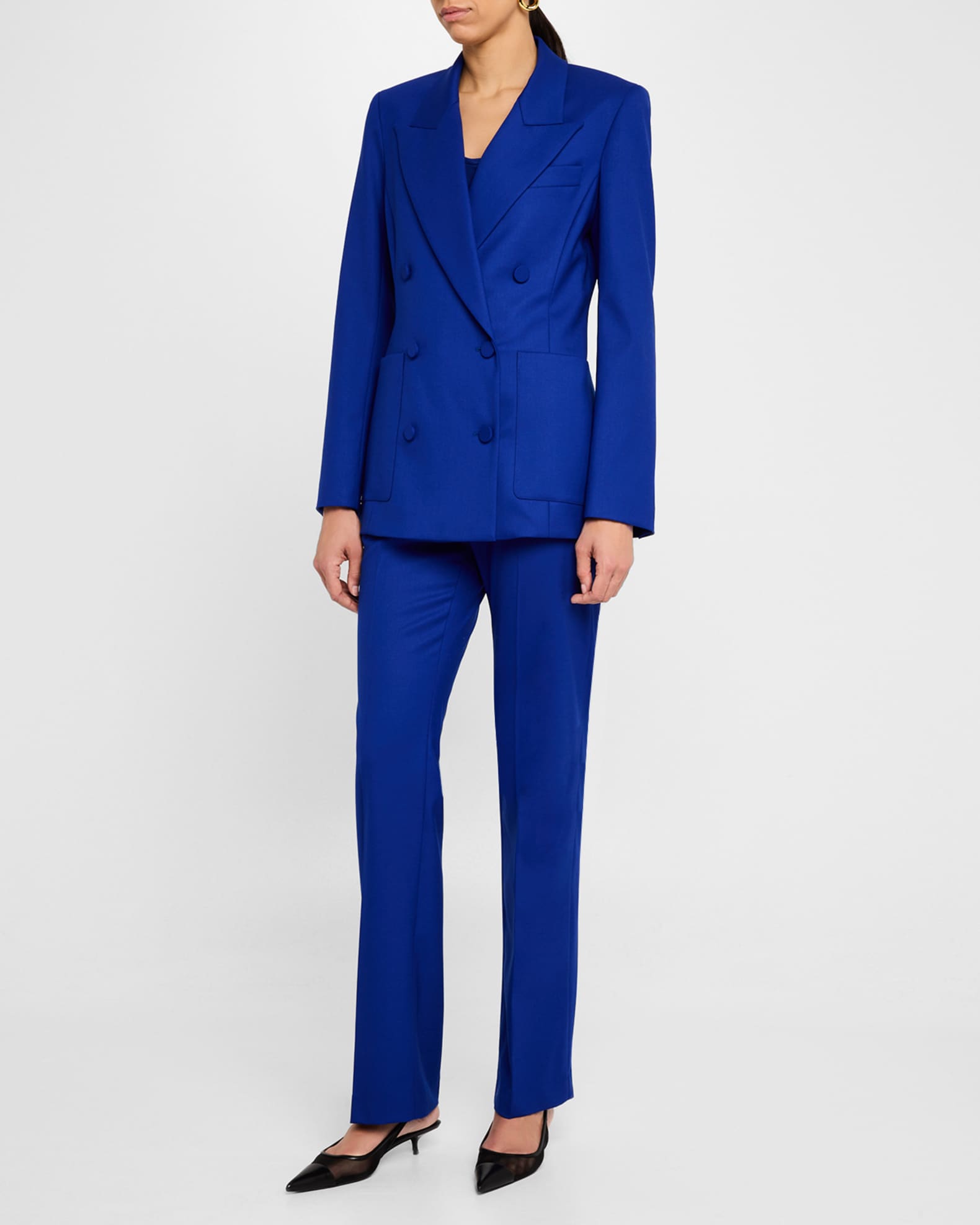Straight-Leg Seasonless Wool Trousers 1