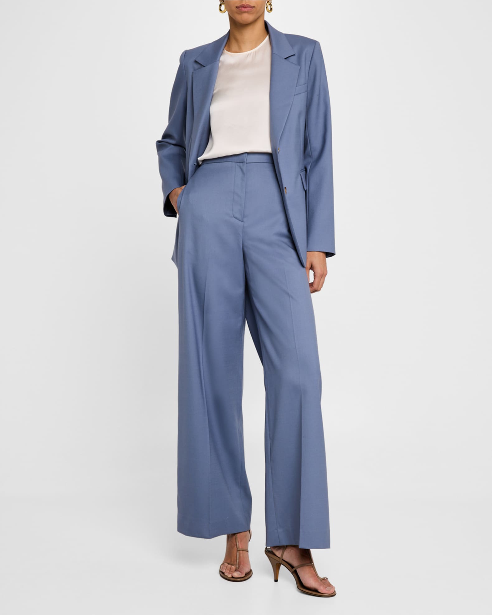 Jones Wide-Leg Seasonless Wool Trousers 1