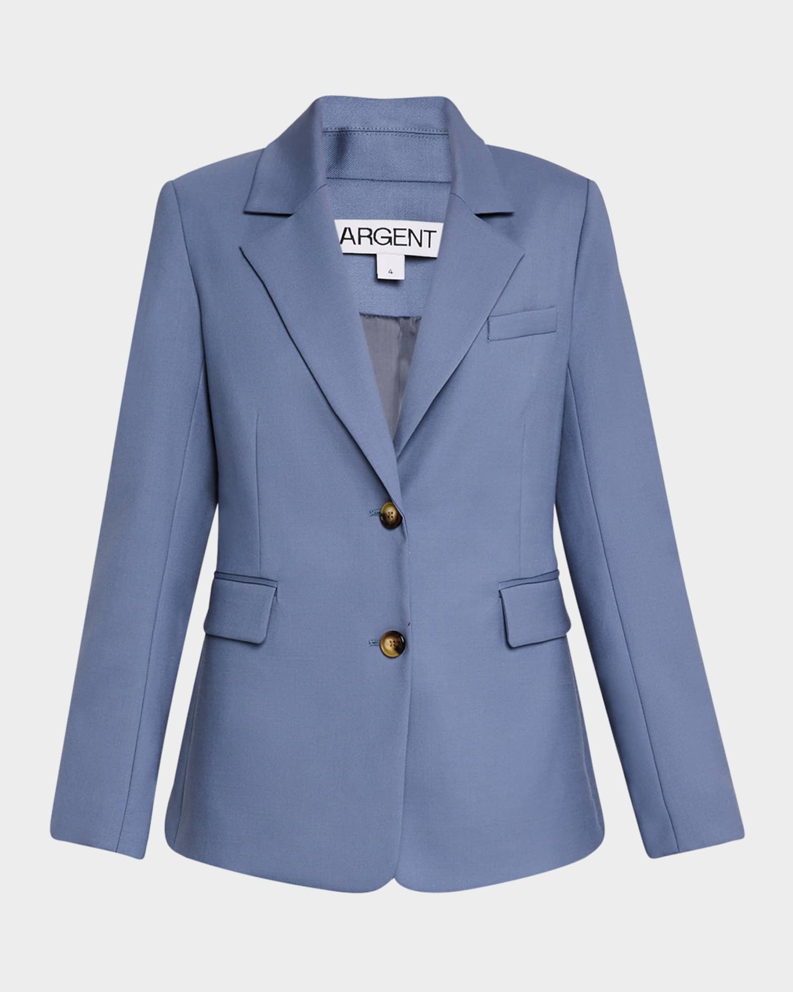 Single-Breasted Seasonless Wool Blazer 0