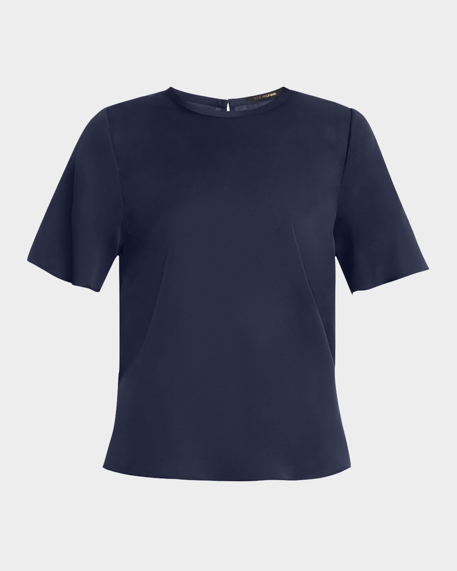Maryl Crewneck Silk Blouse 0