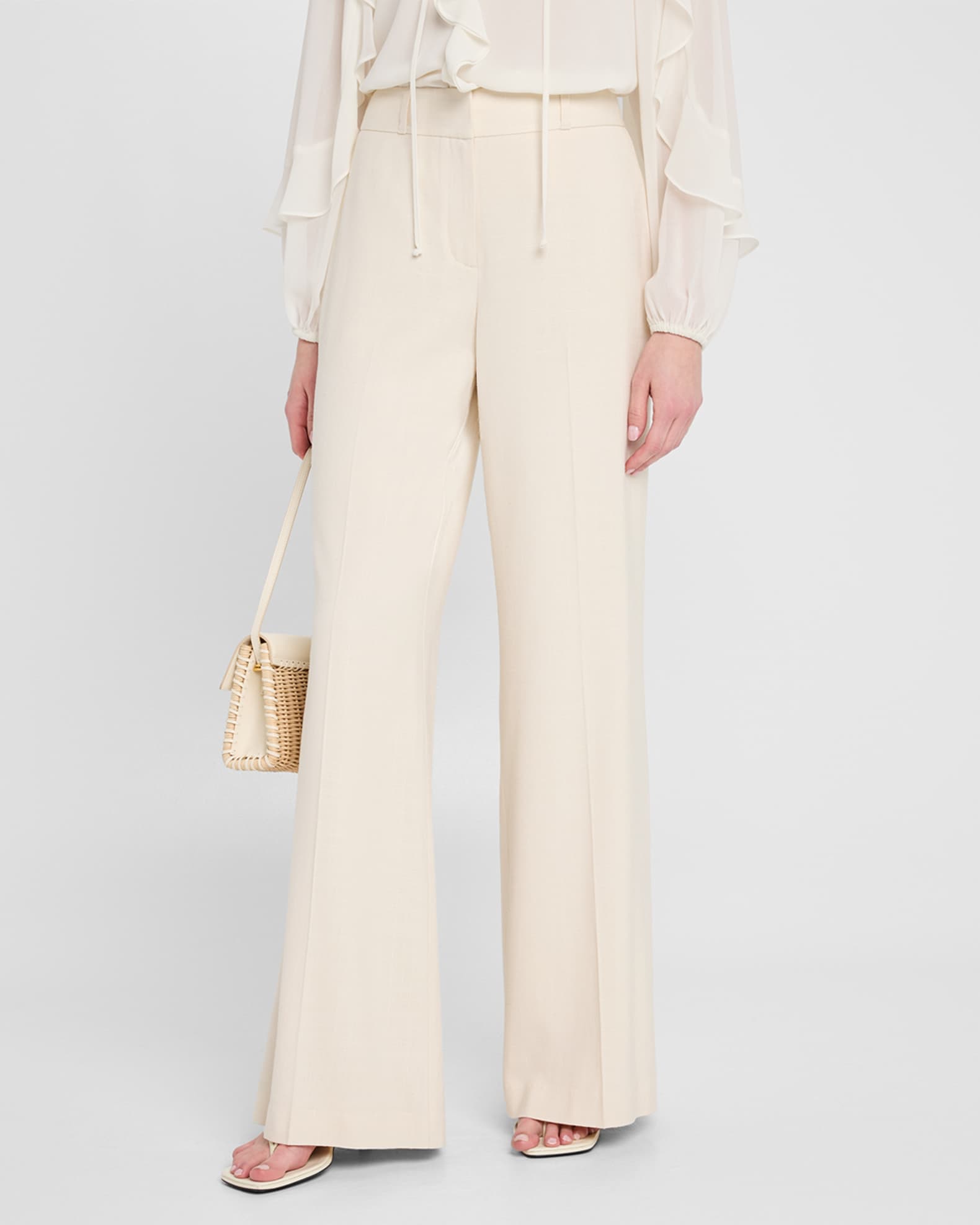 KOBI HALPERIN Womens Blue Pocketed Elastic Waist Pull-on Wide Leg Pants