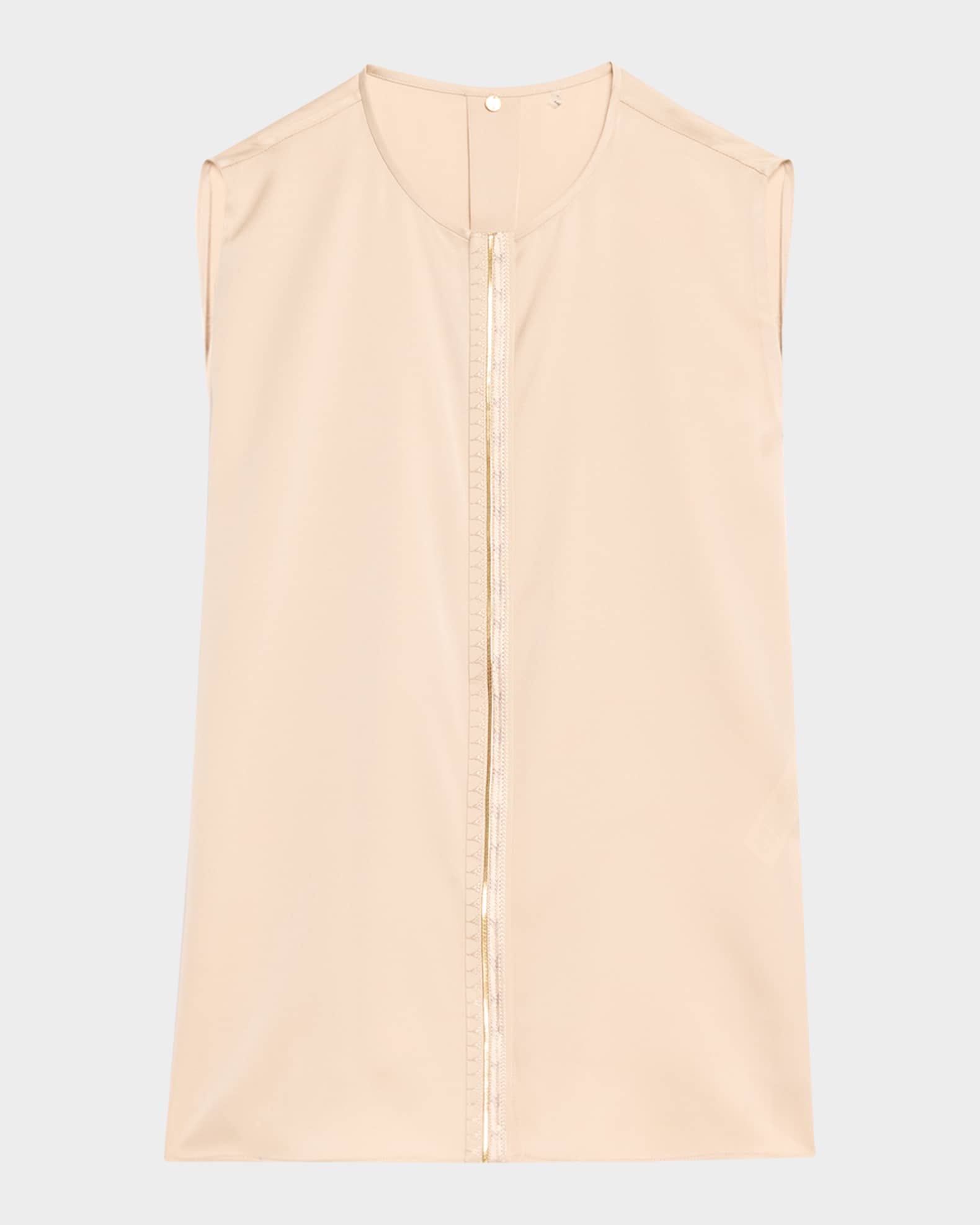 Robi Sleeveless Embroidered Blouse 0
