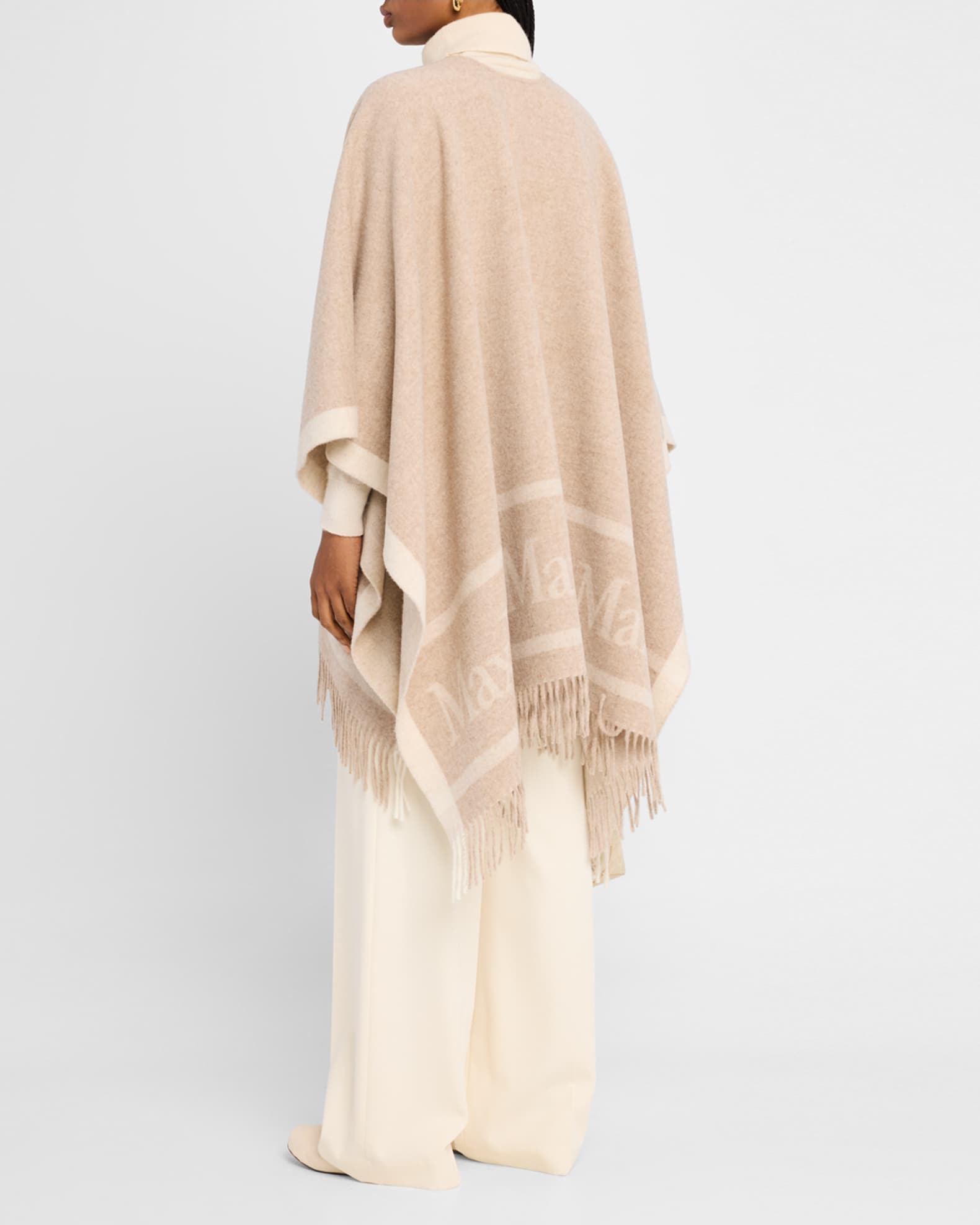 ポンチョ・ケープ MAX MARA HIGH-NECK CAPE Max Mara Women High-neck Cape In White | ModeSens
