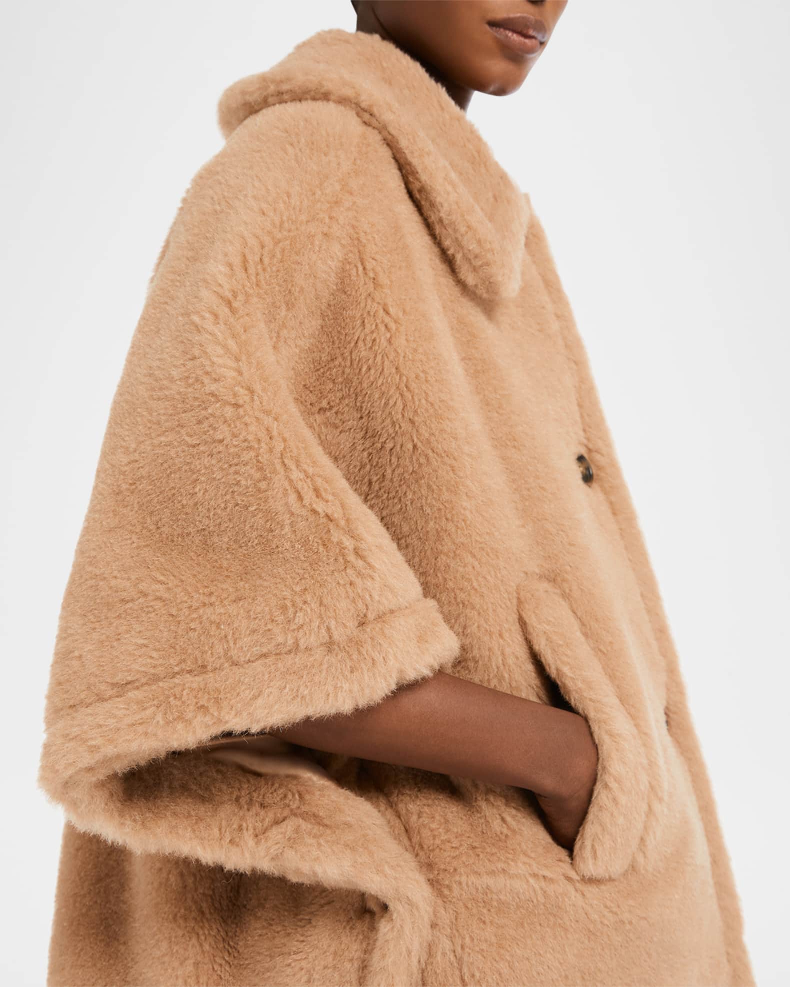 Max Mara Aleggio Teddy Cape Jacket | Bloomingdale's