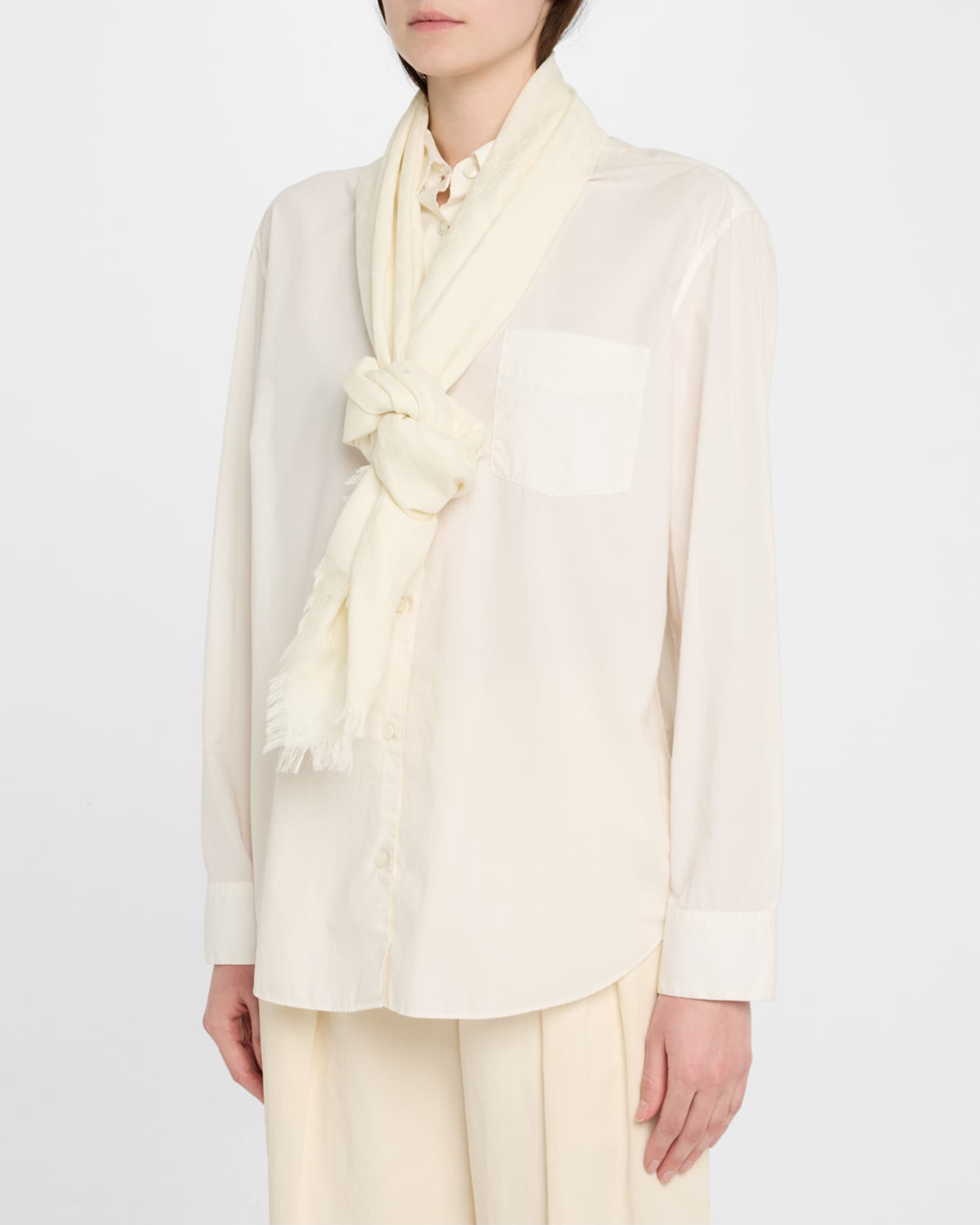 スカーフ MAX MARA Woman Scarf White 2514541021600 008 Scarves and shawls silk | Max Mara