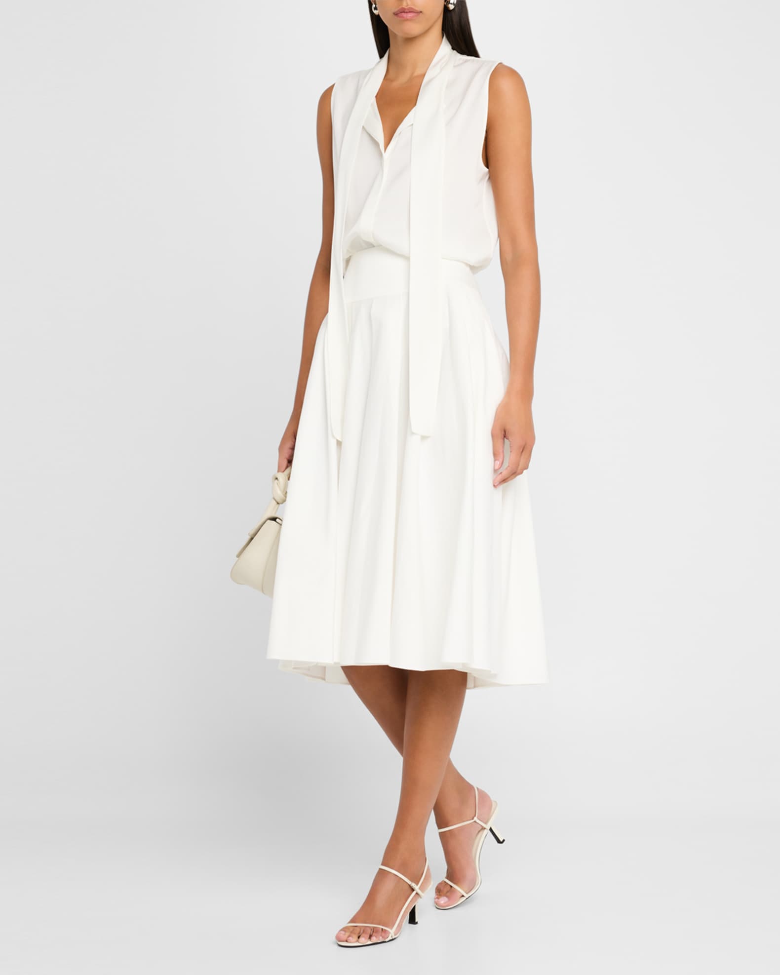 Ives Sleeveless Tie-Neck Blouse 1