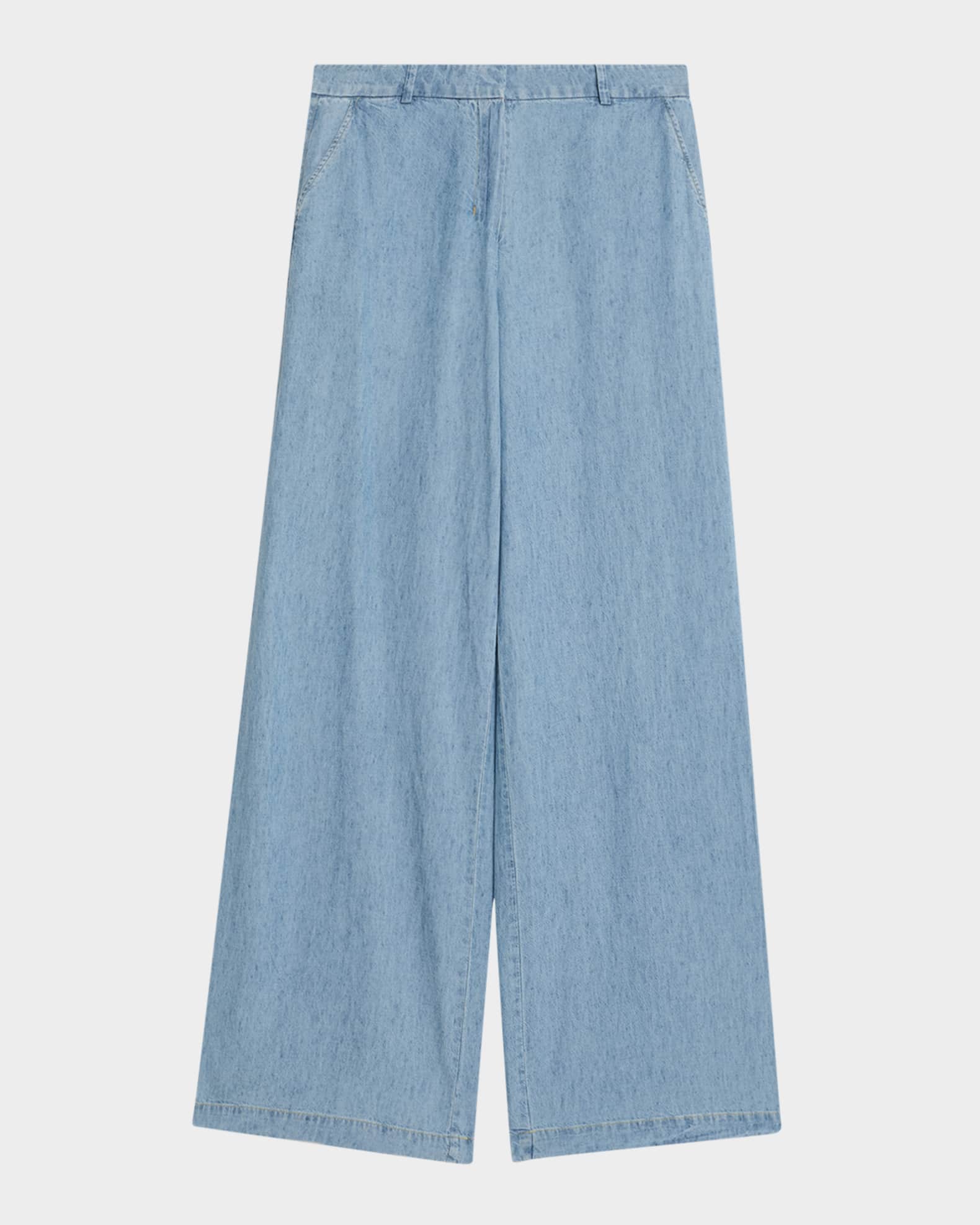 Claude Wide-Leg Denim Pants 0
