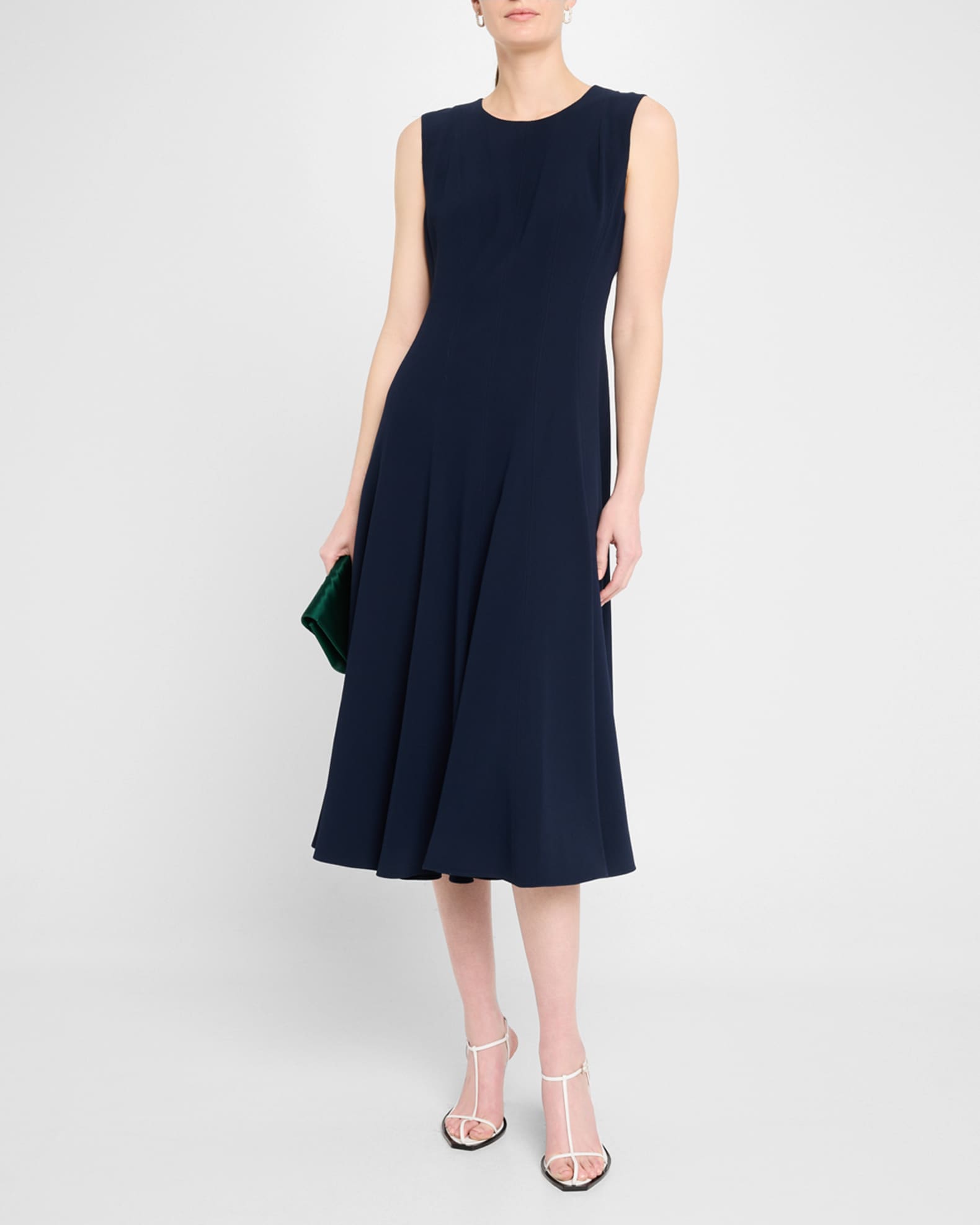Zalea Sleeveless A-Line Midi Dress