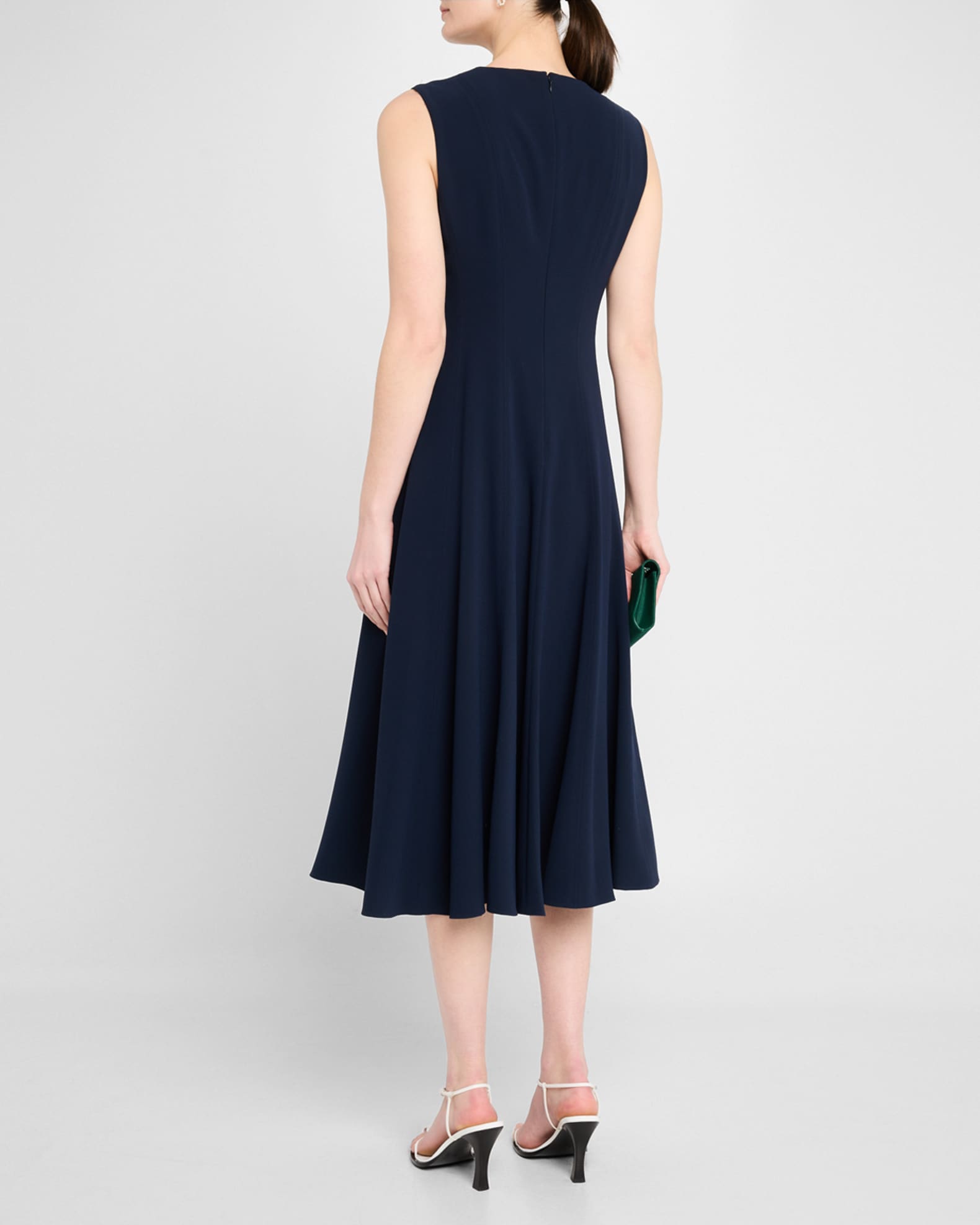 Zalea Sleeveless A-Line Midi Dress