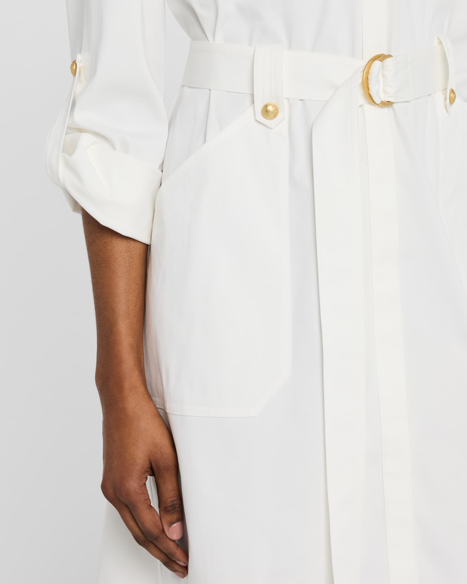 Caryss Belted A-Line Shirtdress