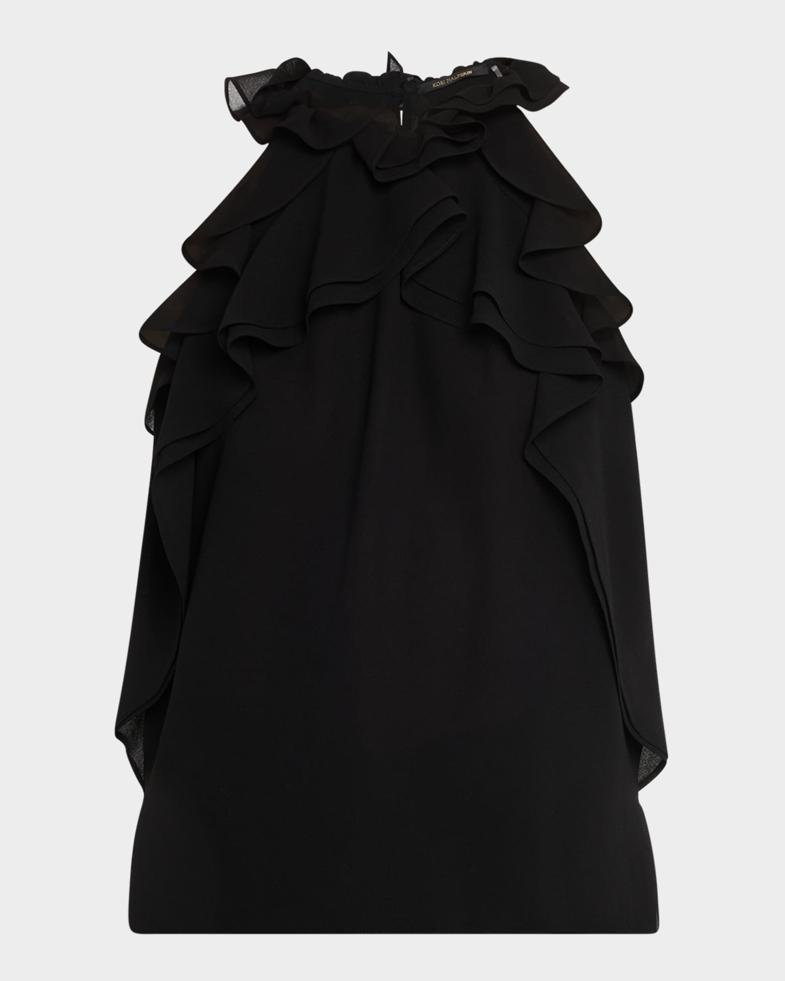 Bristol Ruffle Halter Blouse 0