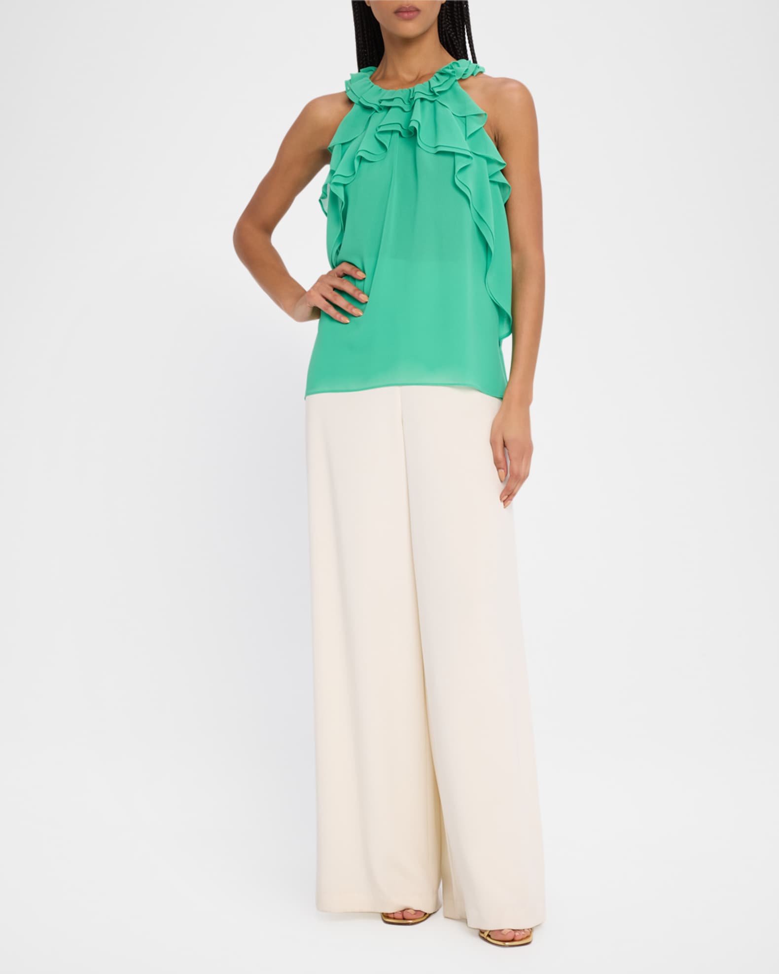 Bristol Ruffle Halter Blouse 1