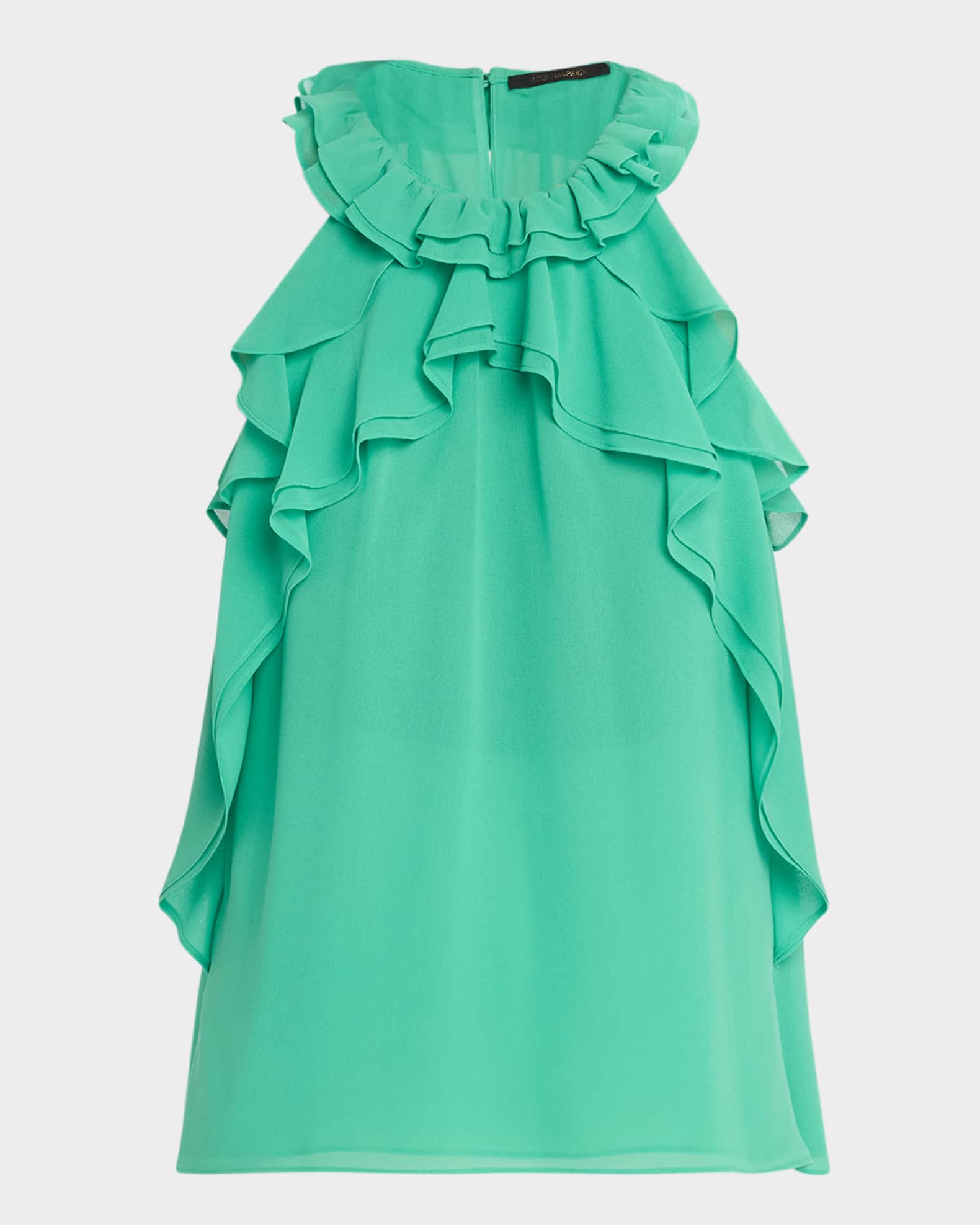 Bristol Ruffle Halter Blouse 0