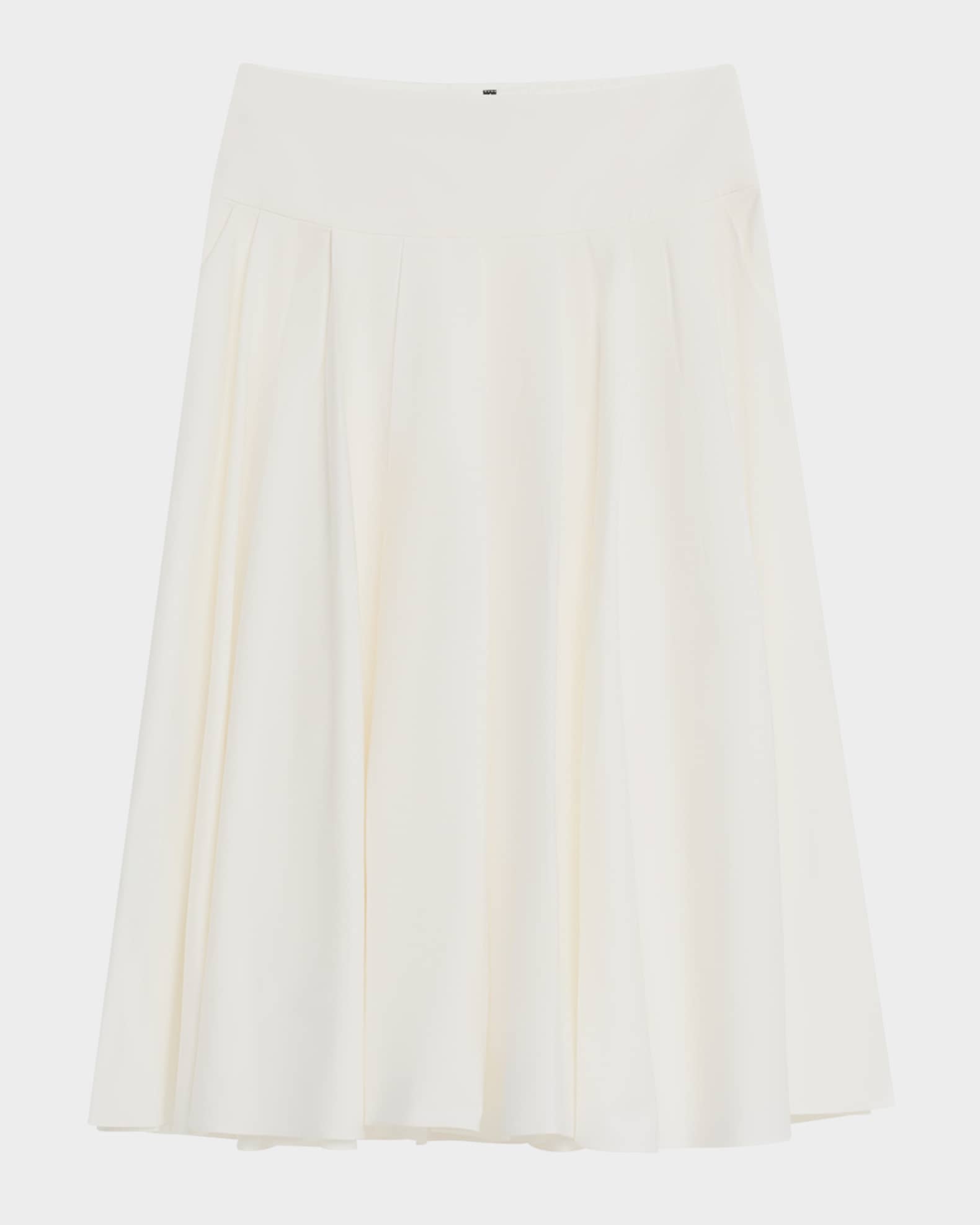Koda Pleated A-Line Midi Skirt