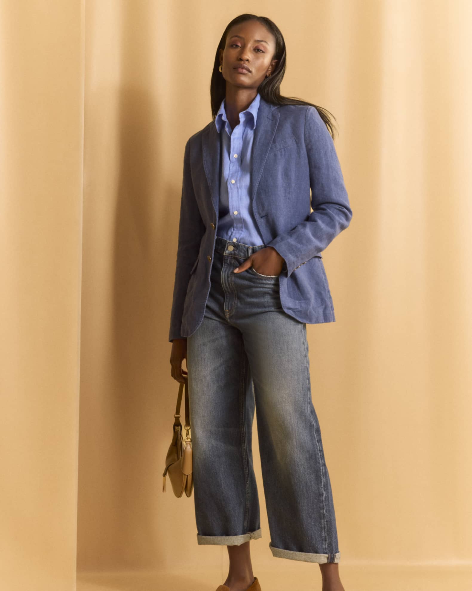 Polo Ralph Lauren Herringbone Linen-Blend Blazer | Neiman Marcus