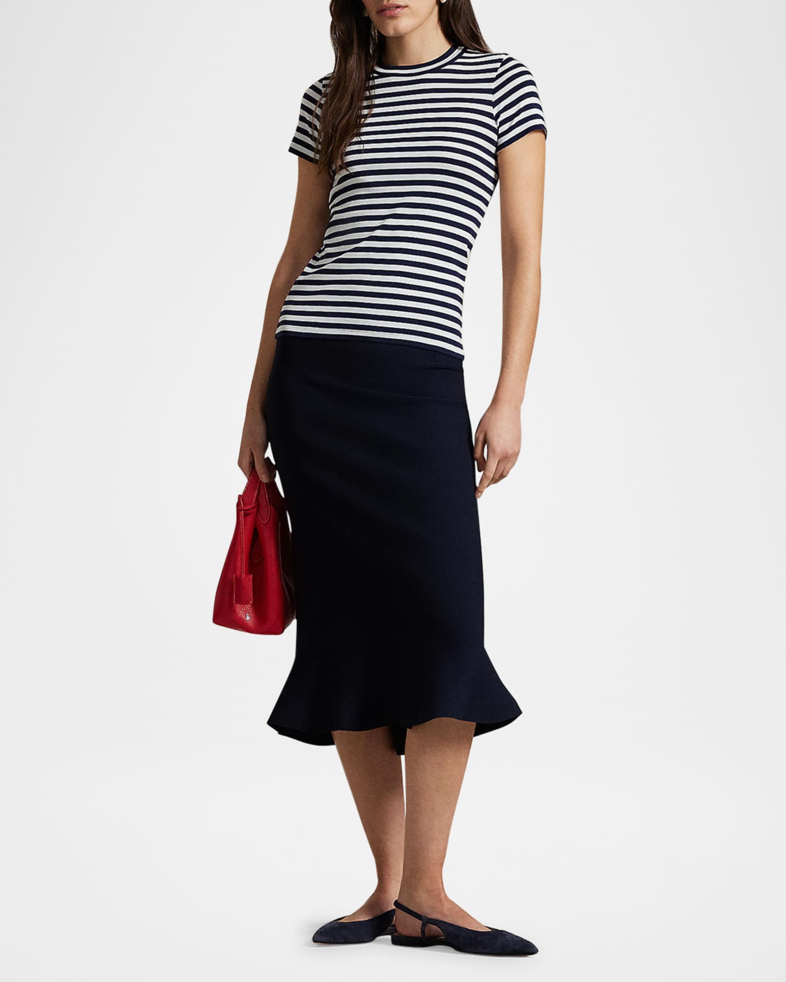Flared Knit Skirt