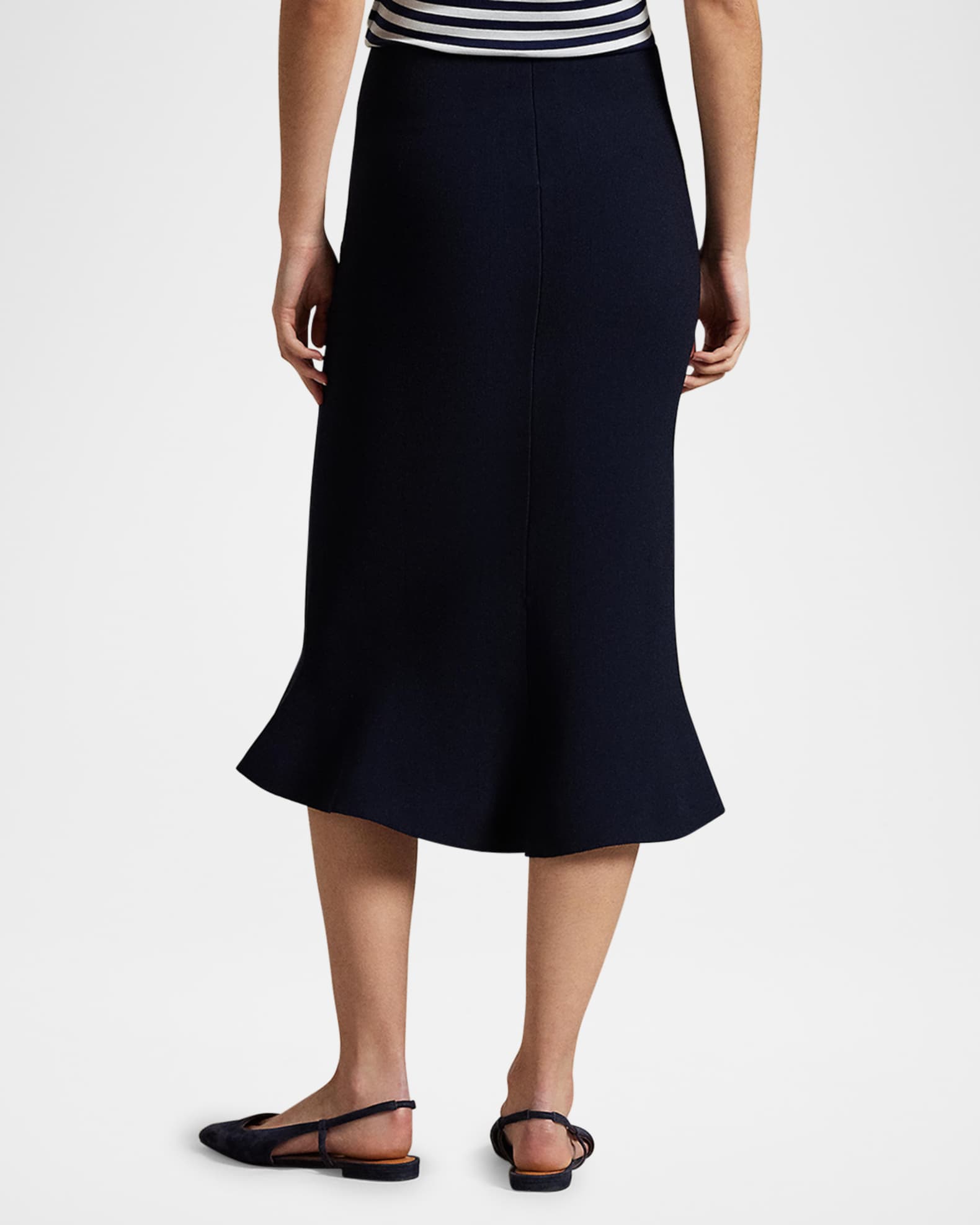 Flared Knit Skirt