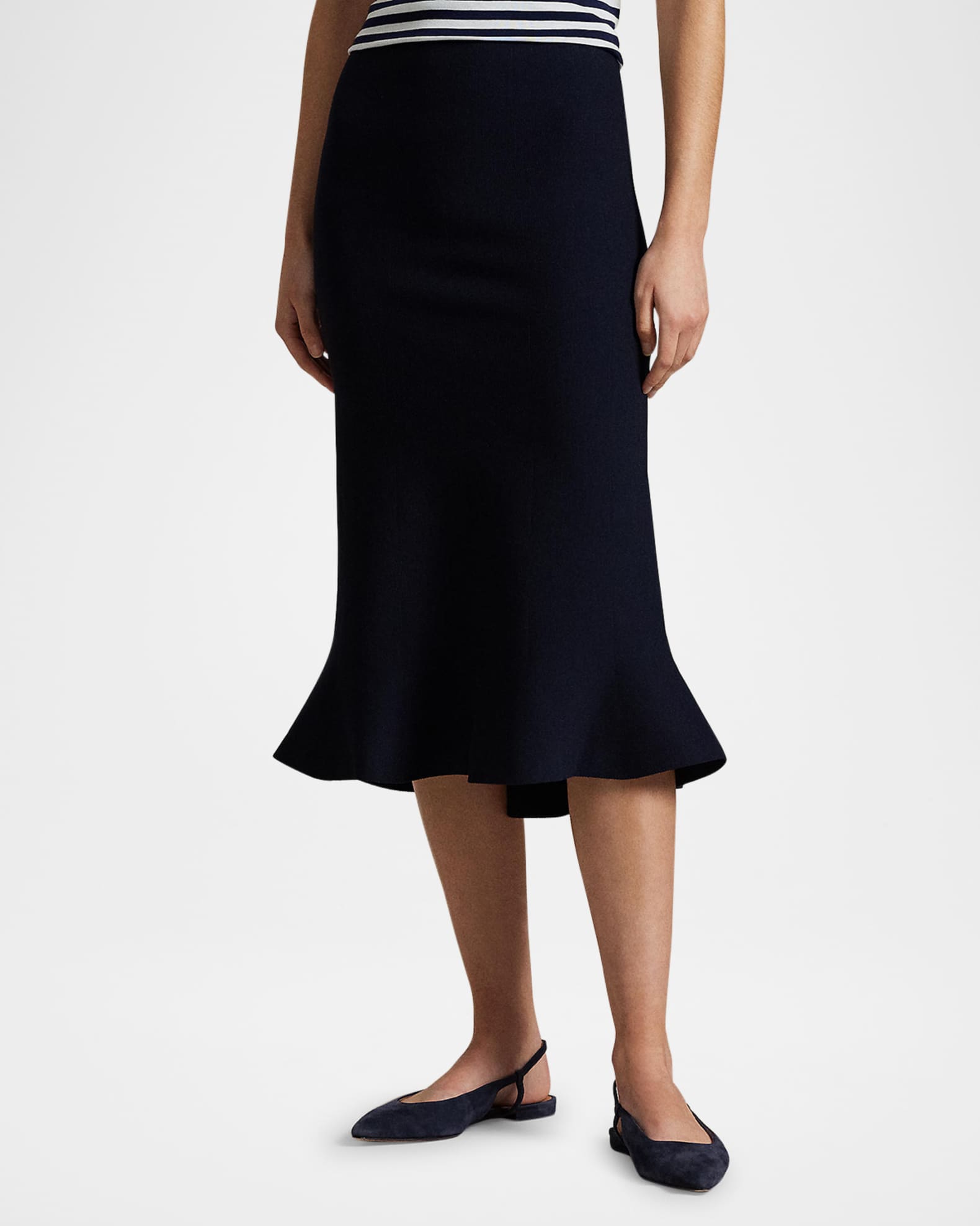Flared Knit Skirt