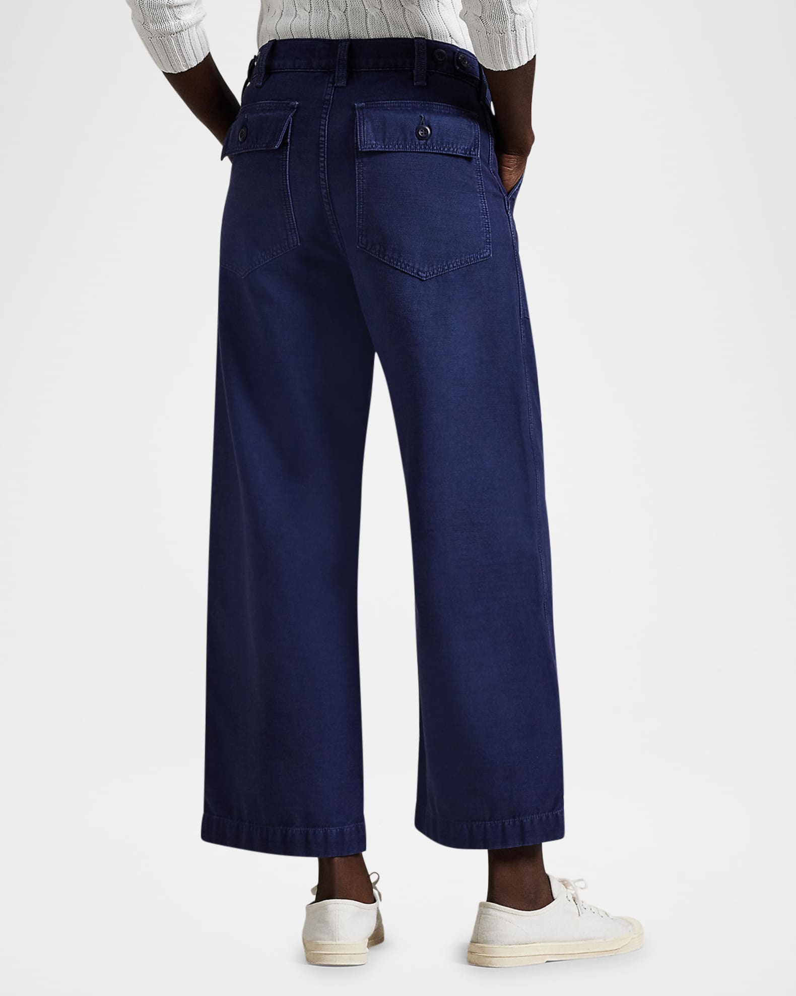 パンツ POLO RALPH LAUREN Cropped pants Polo Ralph Lauren Cropped Stretch-Cotton Wide-Leg Pant